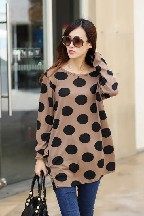 Autumn winter women dress plus size ropa mujer long sleeve o-neck print tunic tops loose vestidos invierno woman clothes