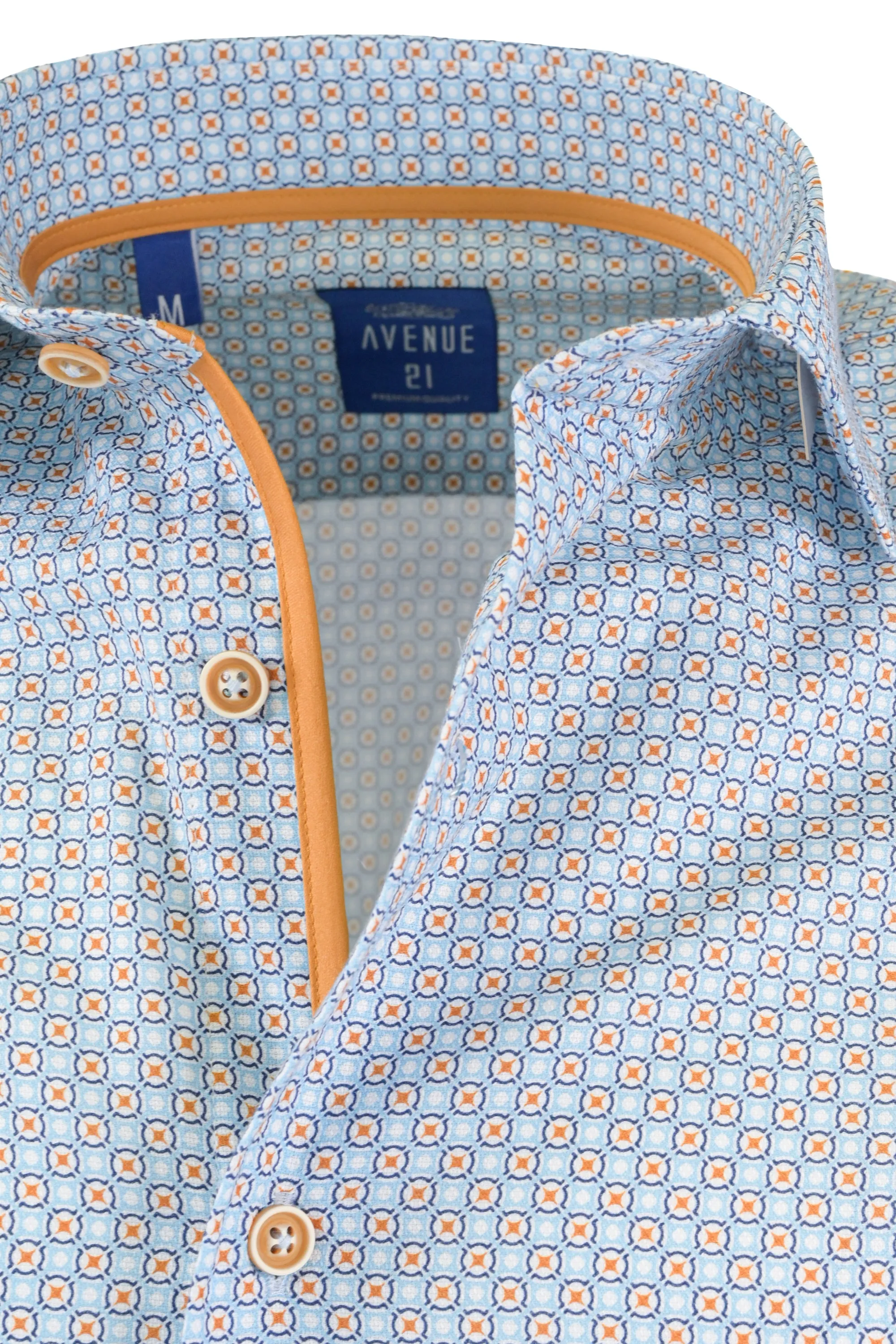 Avenue 21 Textured Shirt Light Blue
