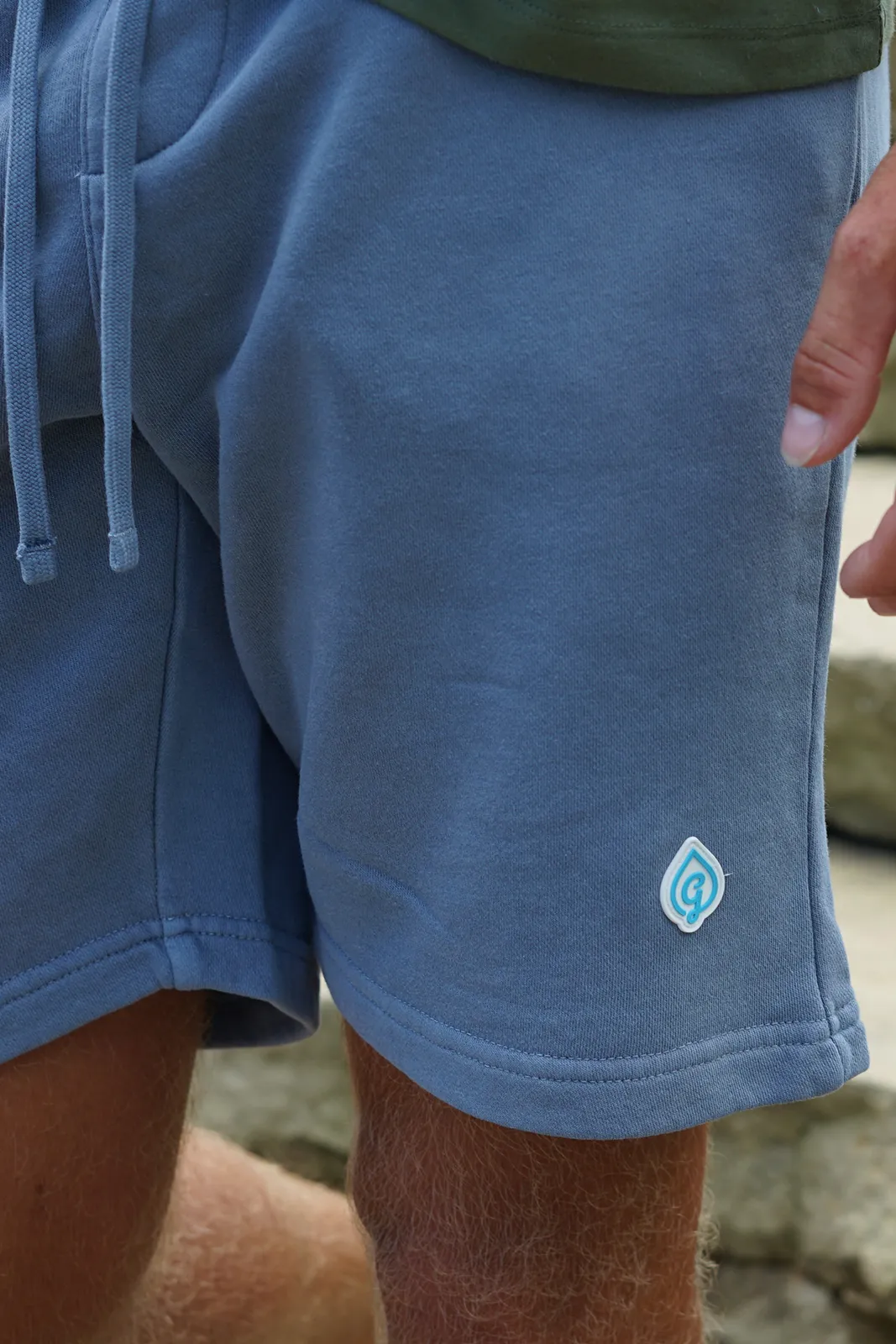 Azure Blue Pigment Shorts