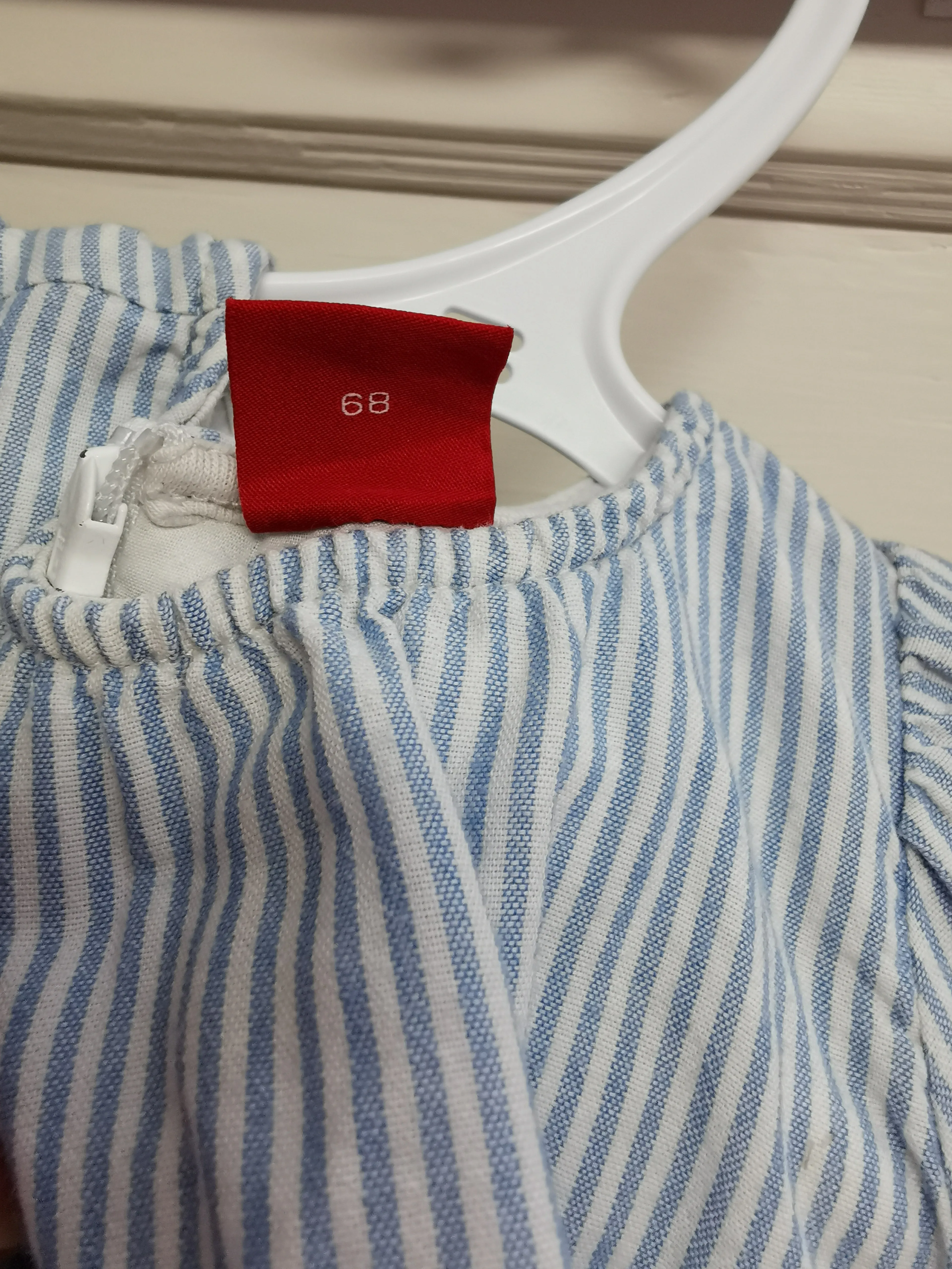 BABY GIRL SIZE 3/6 MONTHS - S.OLIVER UK Brand, Stripped Babydoll Dress EUC B37