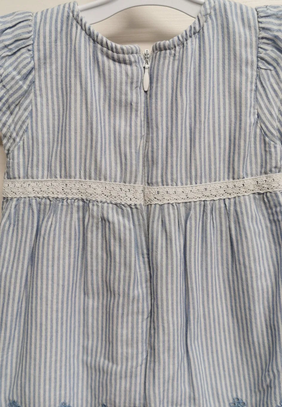 BABY GIRL SIZE 3/6 MONTHS - S.OLIVER UK Brand, Stripped Babydoll Dress EUC B37