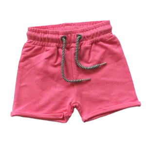 Bamboo Drawstring Shorts - Hot Pink