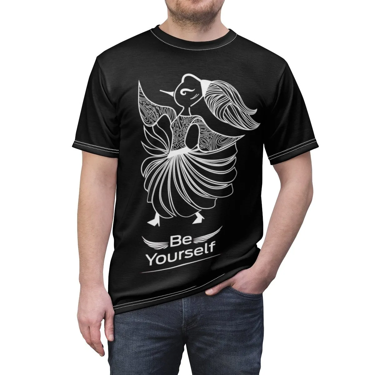 Be Yourself Unisex AOP Cut & Sew Tee