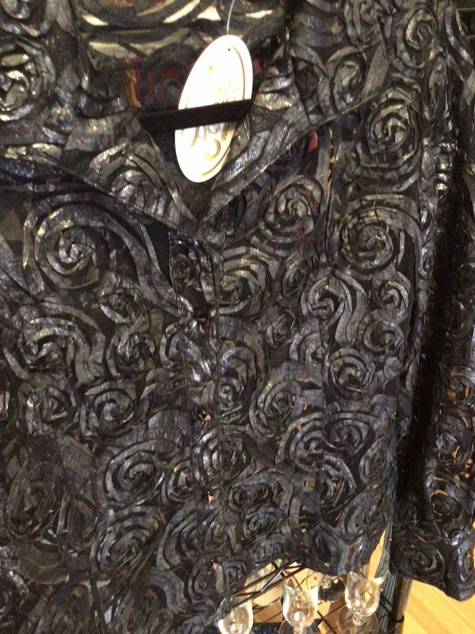 BEAUTIFUL TEXTURE TOP, size 8 #167