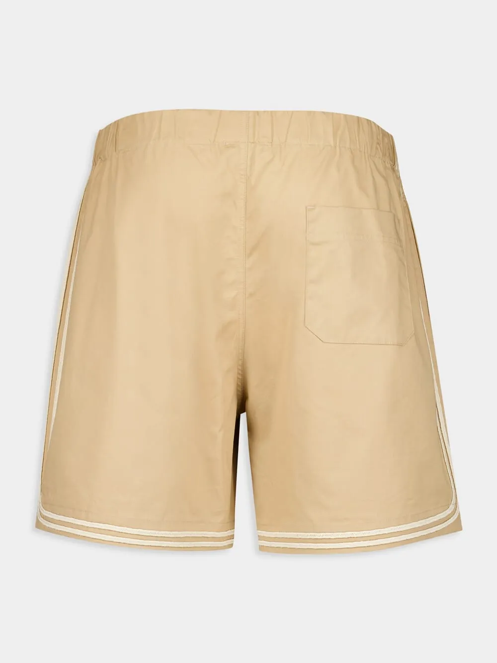 Beige Braided Cord Shorts