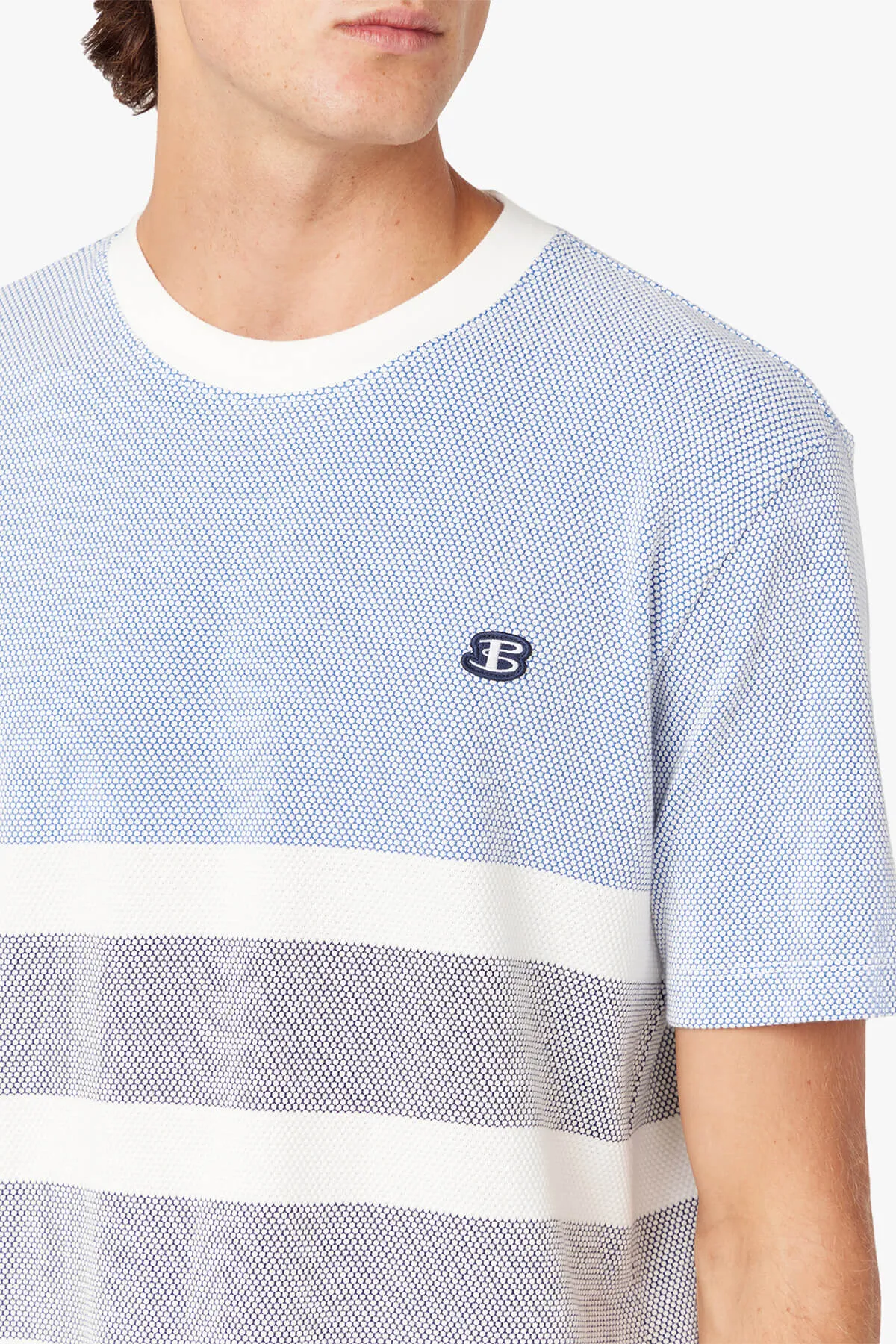Ben Sherman | Textured Block Stripe Tee