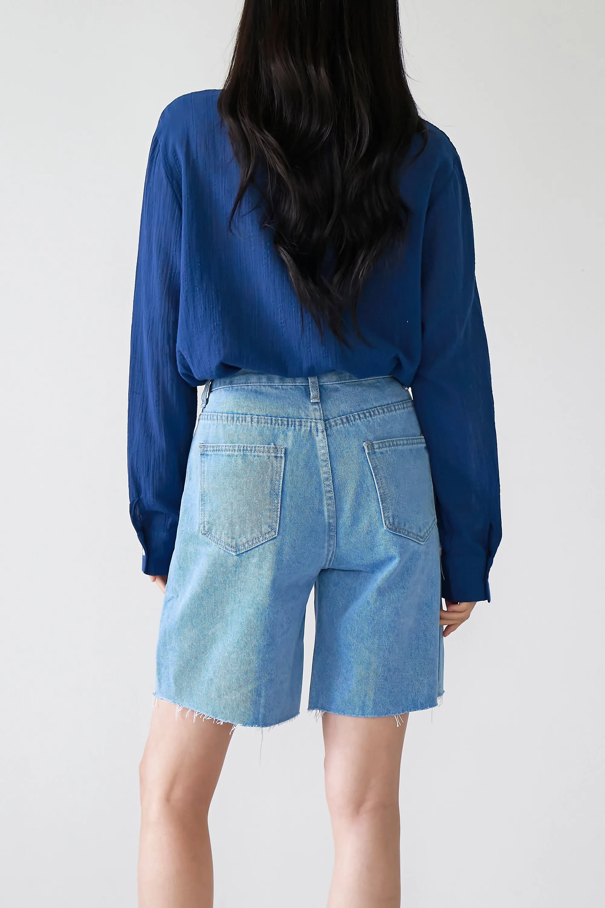 Benny Cut-out Denim Shorts