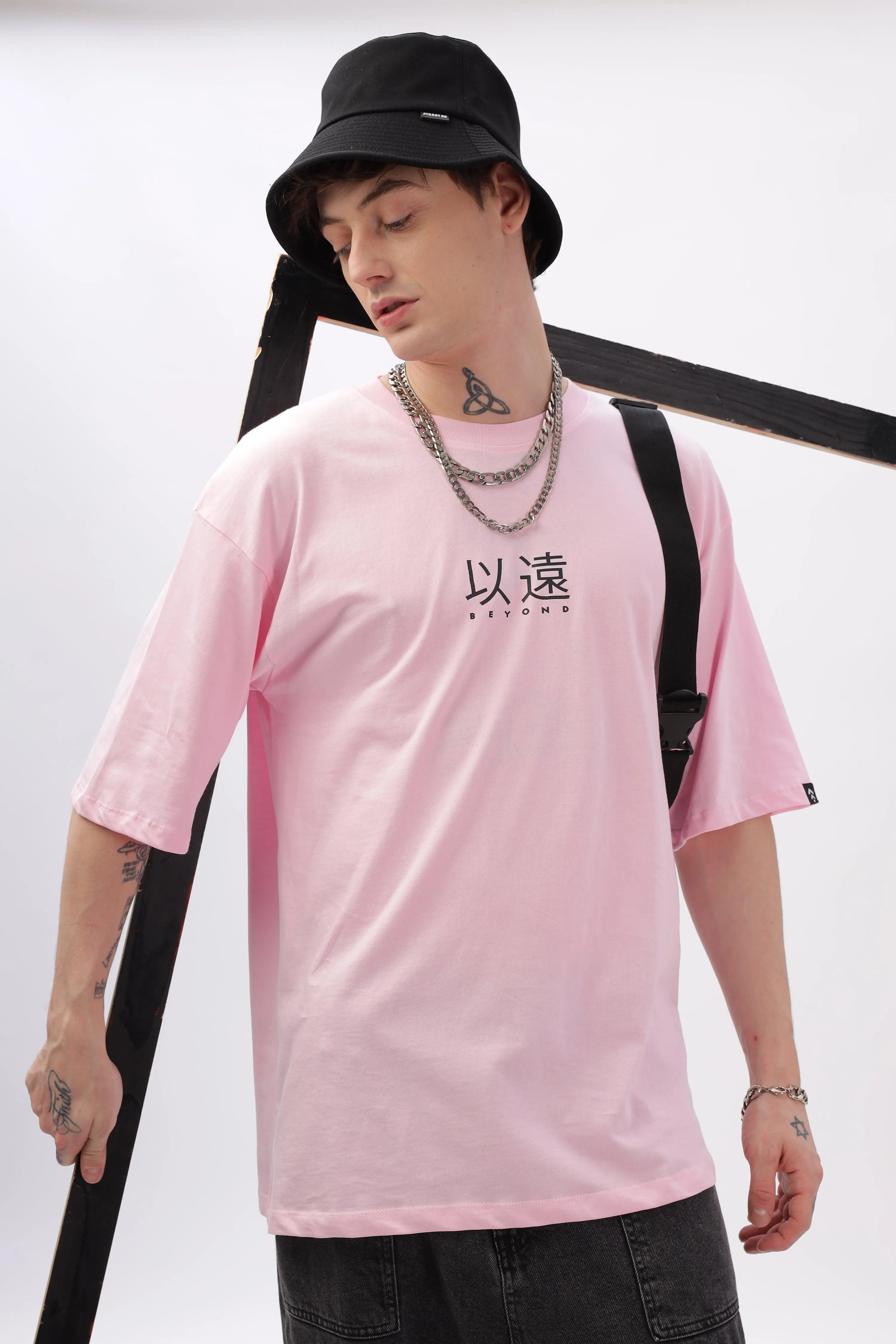 Beyond Soft Pink Oversized T-shirt