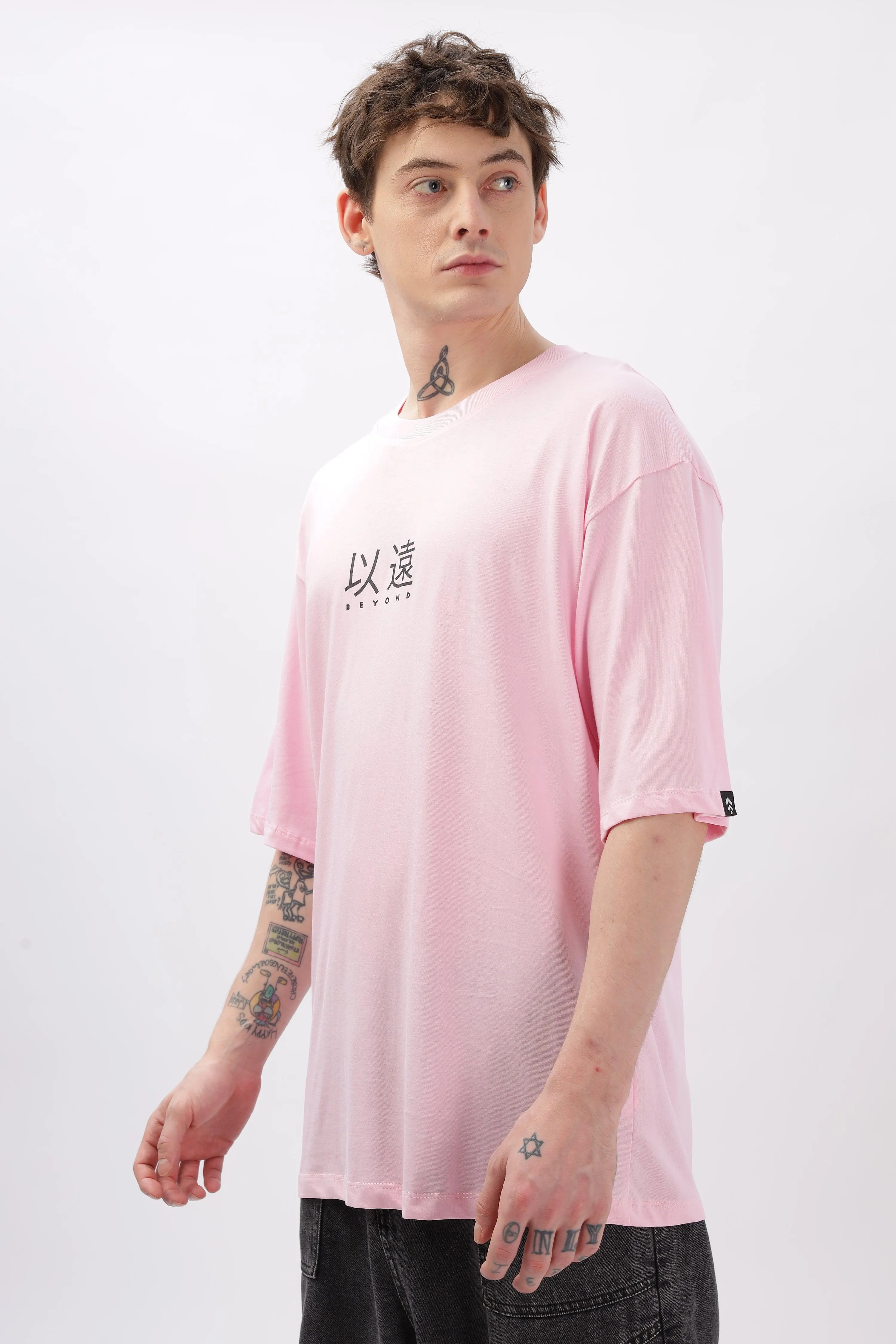 Beyond Soft Pink Oversized T-shirt