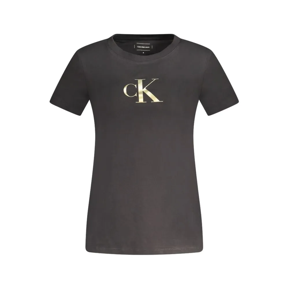 Black Cotton Women TShirt