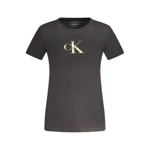 Black Cotton Women TShirt