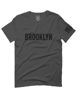 Black Fonts New York Brooklyn NYC Cool City American For men T Shirt