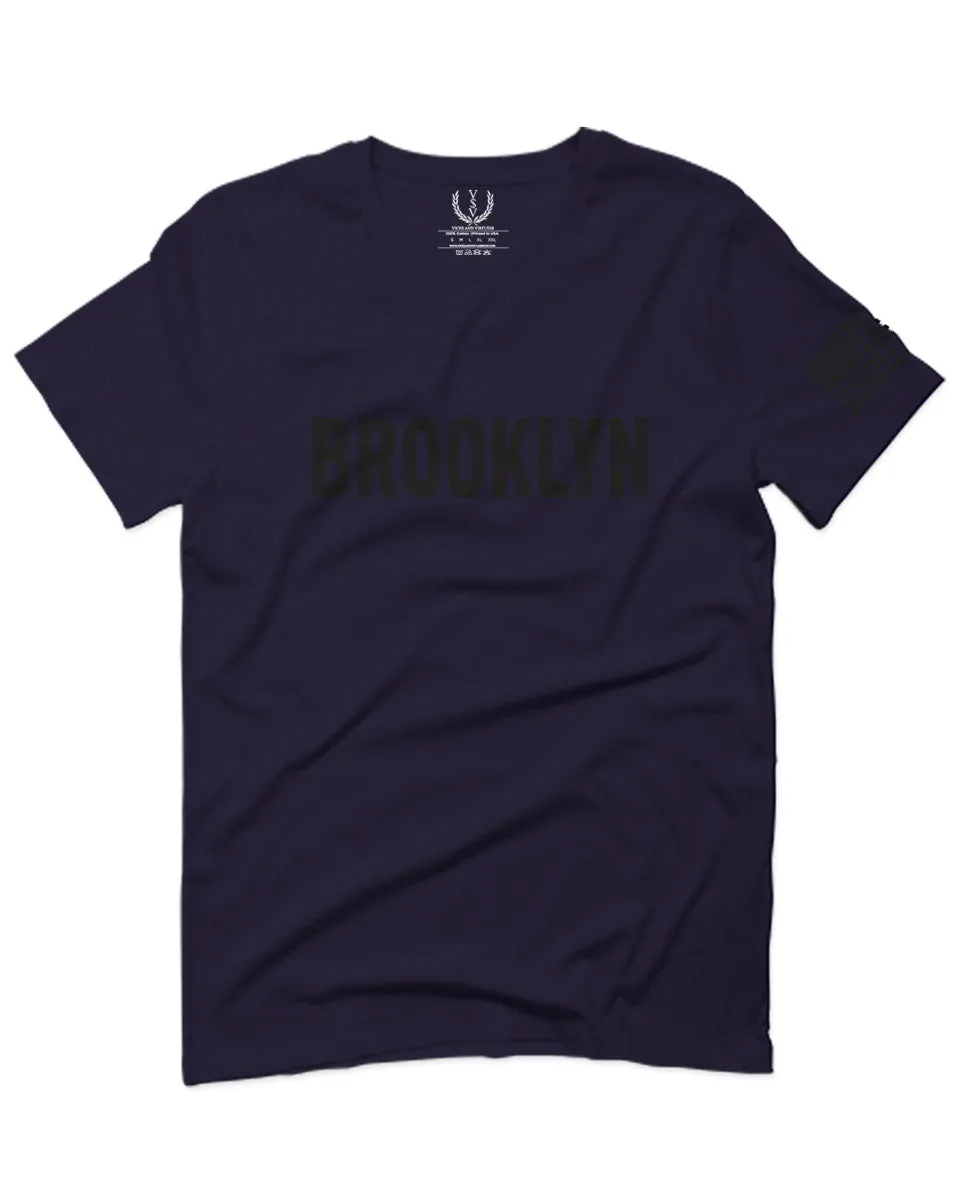 Black Fonts New York Brooklyn NYC Cool City American For men T Shirt