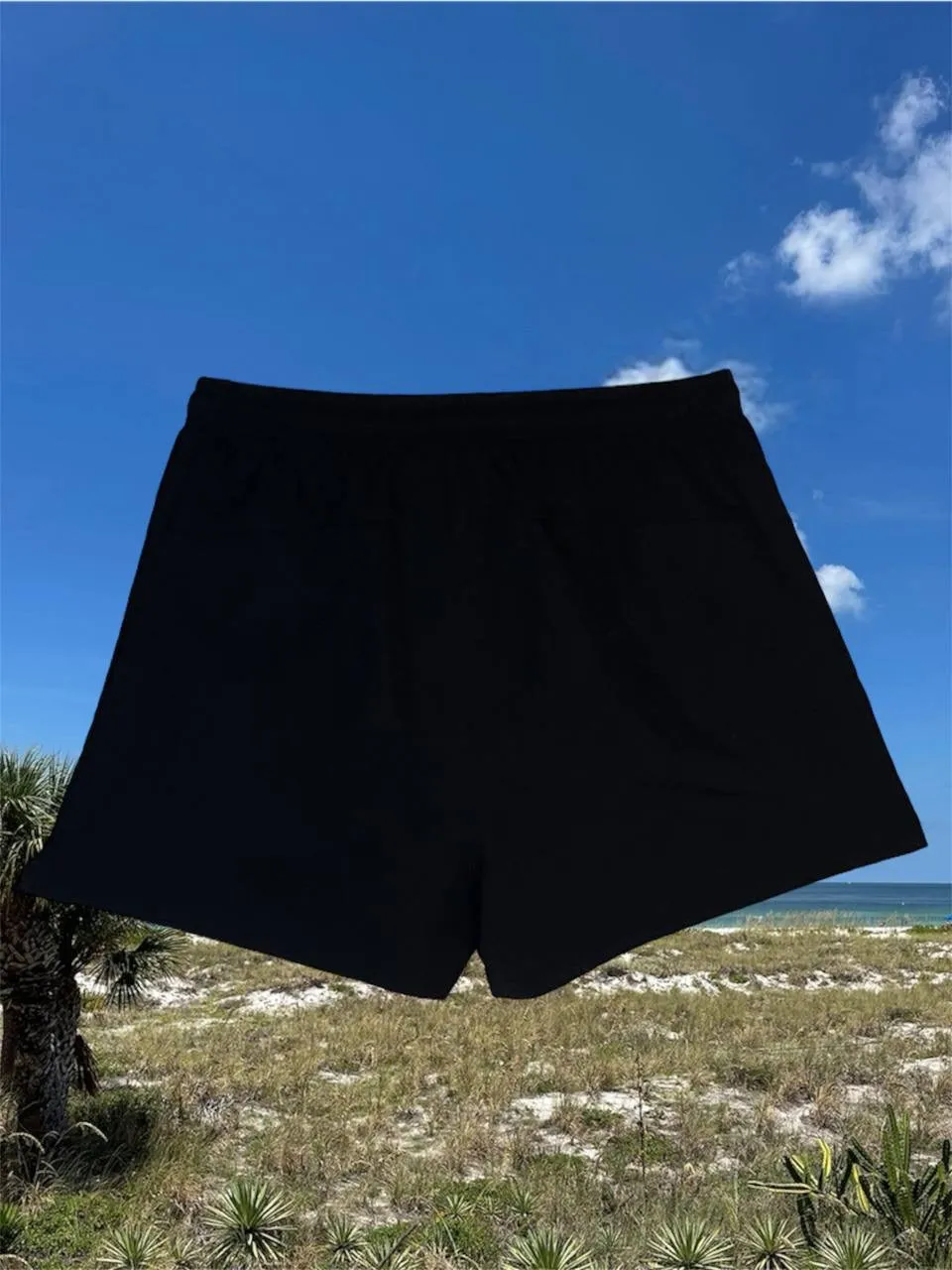 Black "Be the Shark" Women's Athletic Shorts by Sharkey's Ecowear