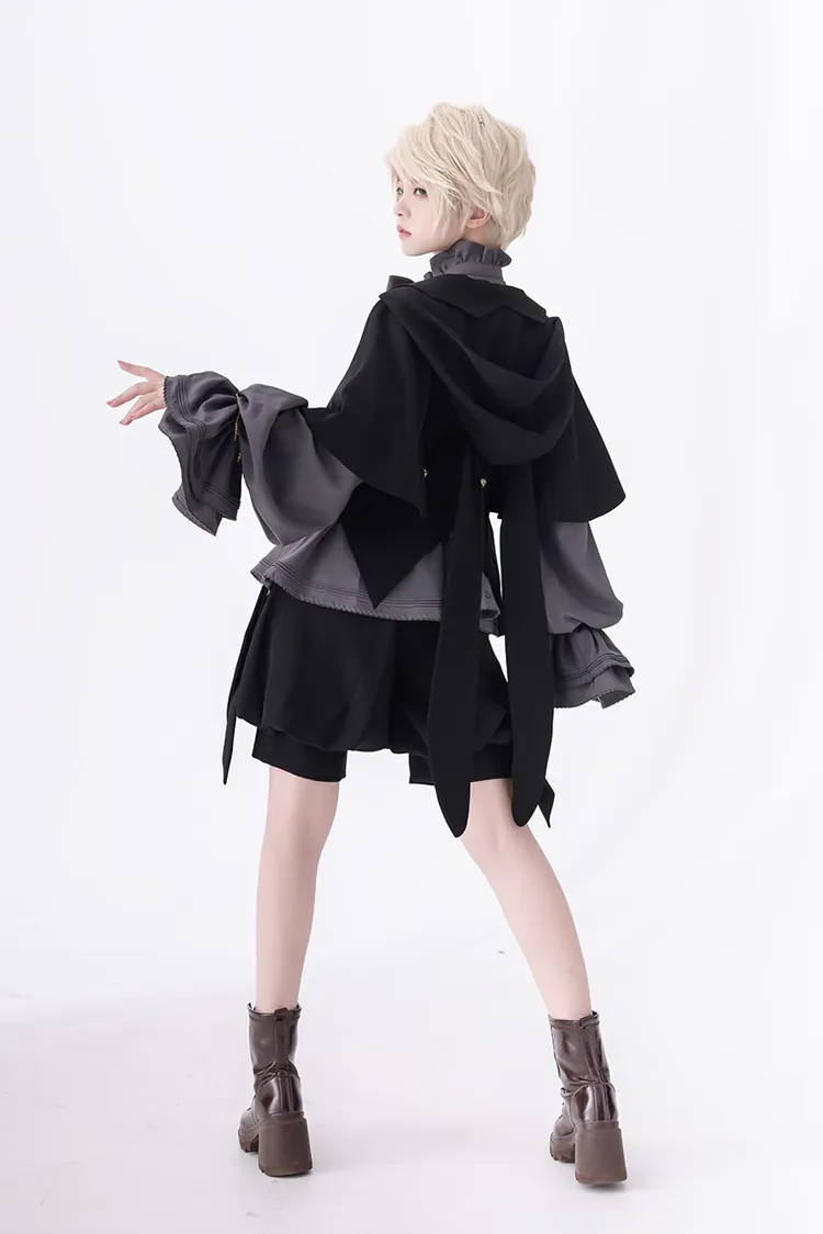 Black Retro Cute Cool Ouji Fashion Lolita Shorts