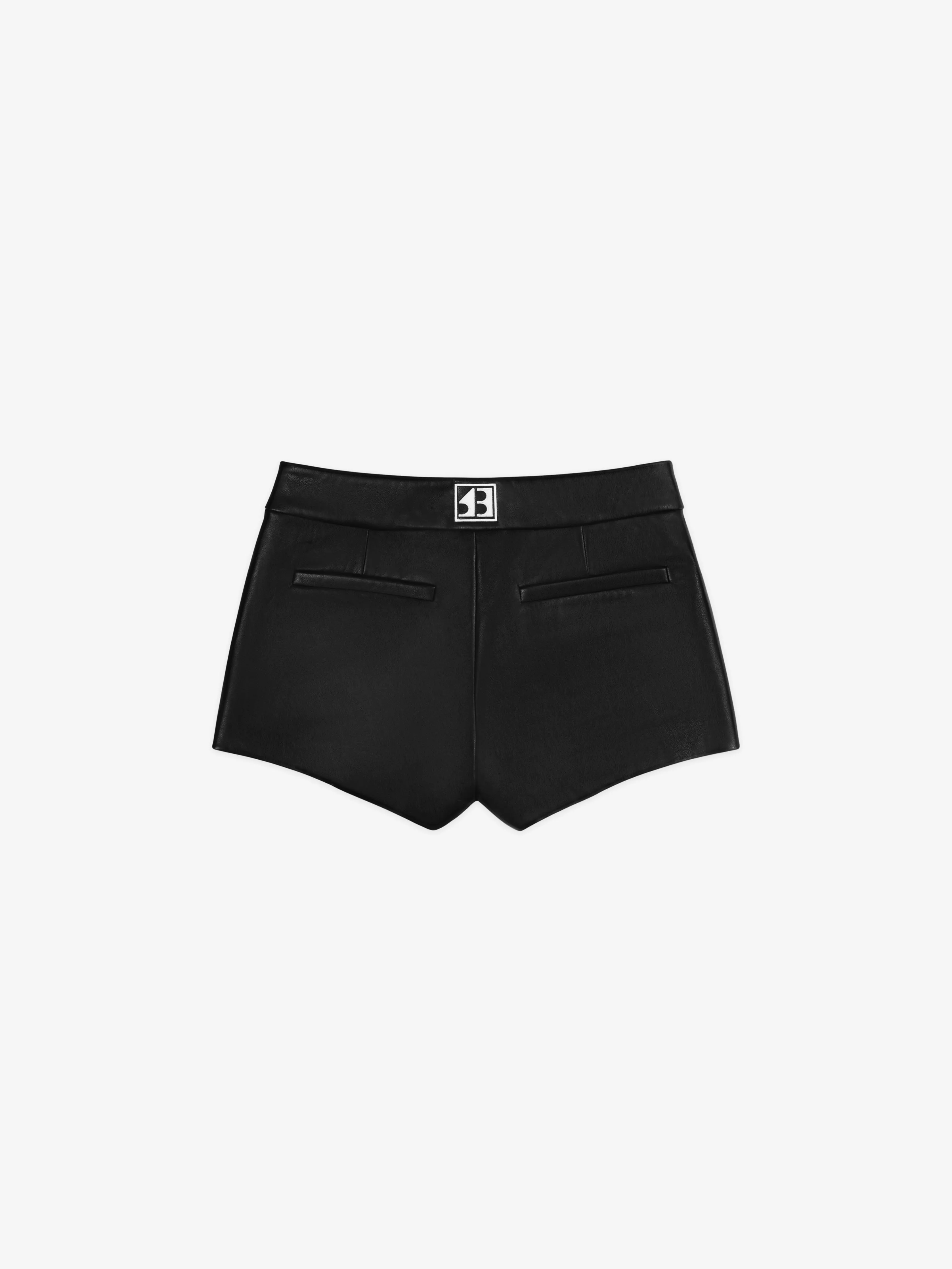 black shorts