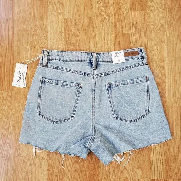 Blank NYC Reeve Sustainable High-Rise Ribcage Shorts sz 29
