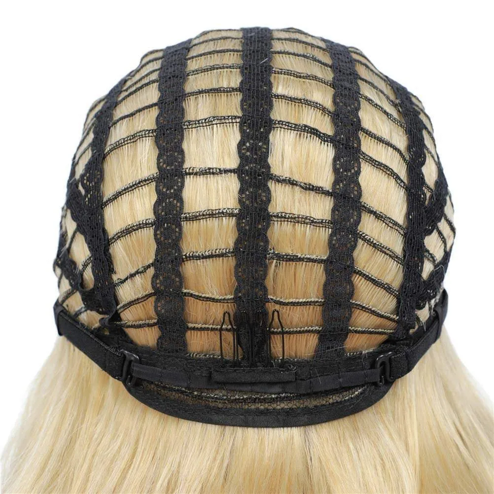 Blonde ombre wavy 24" | trendy wigs | synthetic top quality heat resistant fiber | human hair feel | free shipping 35  delivery 3 to 5 days