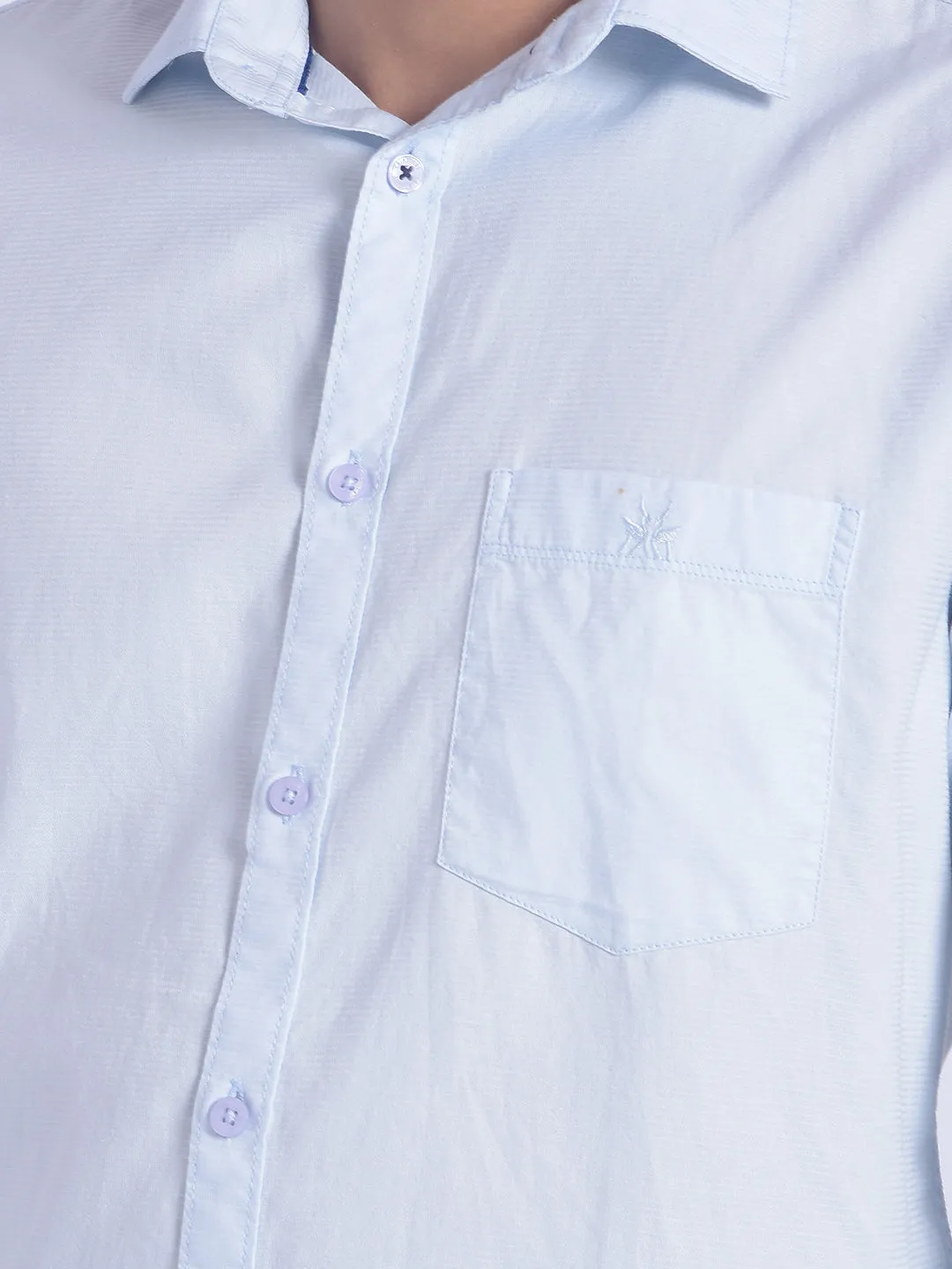 Blue Printed Shirt