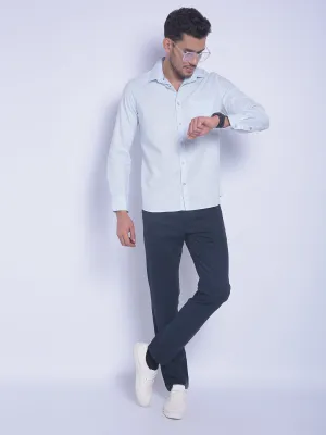 Blue Printed Shirt