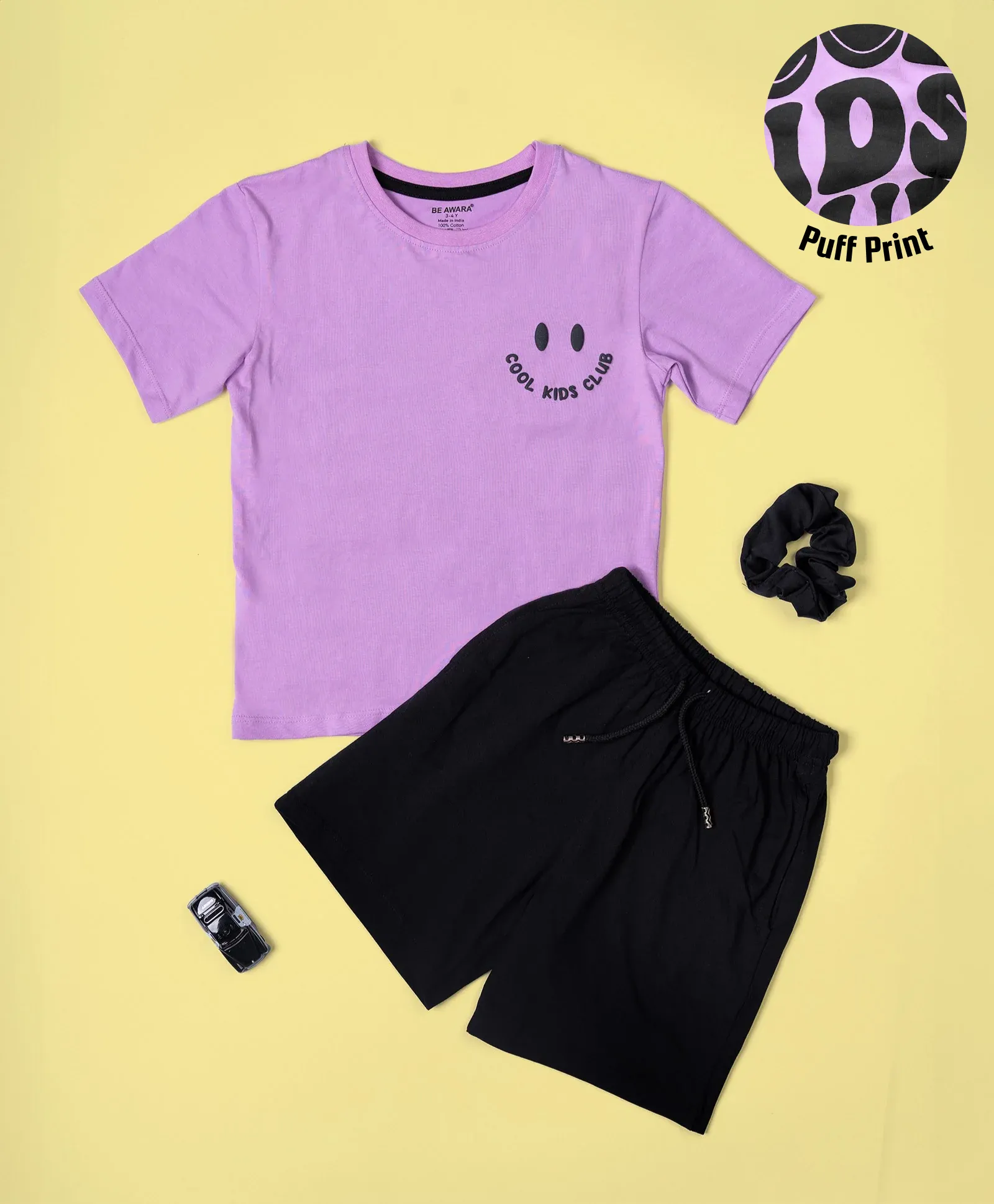 Boys Cool Kids Print Oversized T-Shirt & Short Set