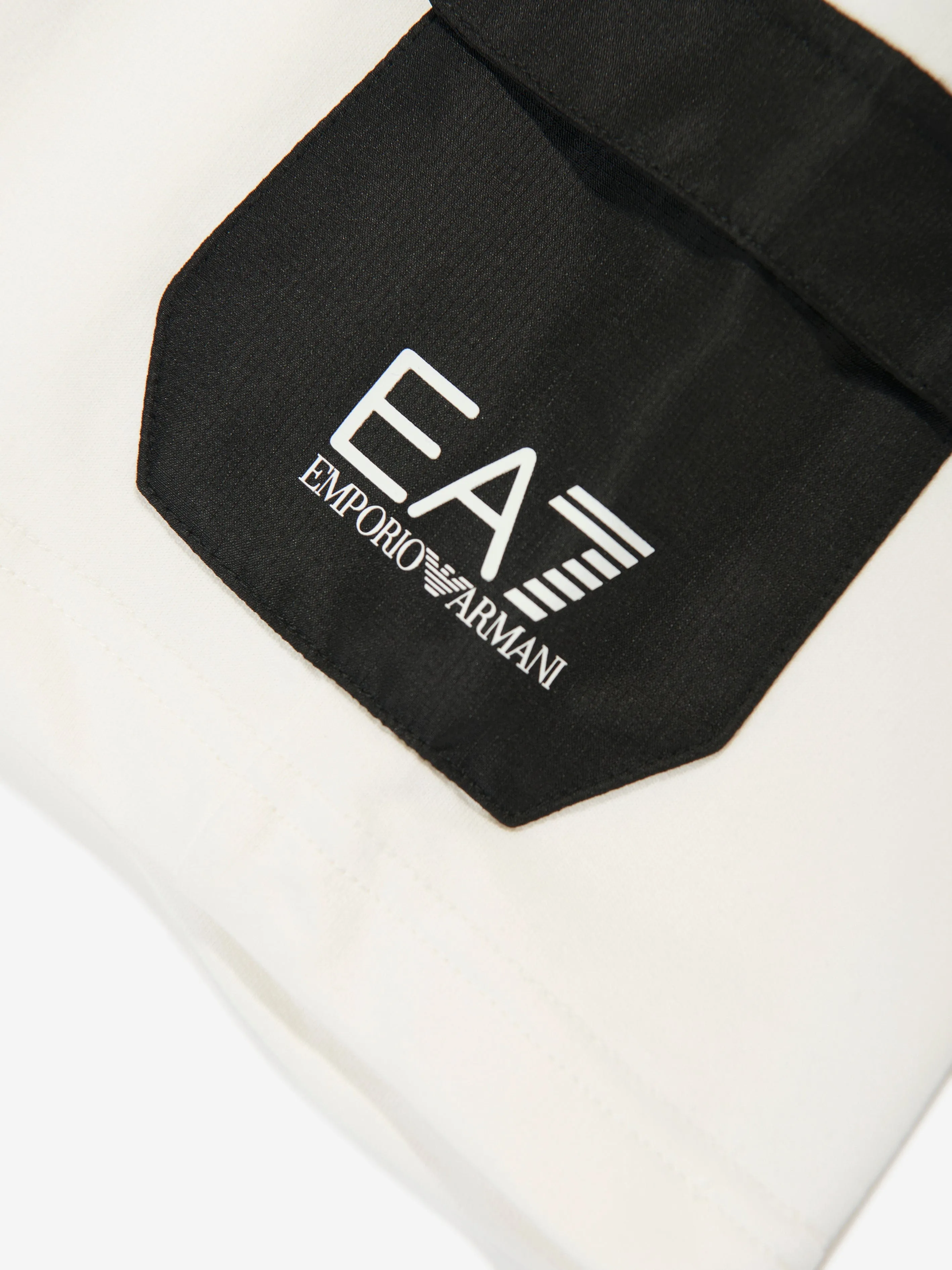 Boys Logo Cargo Shorts in Ivory
