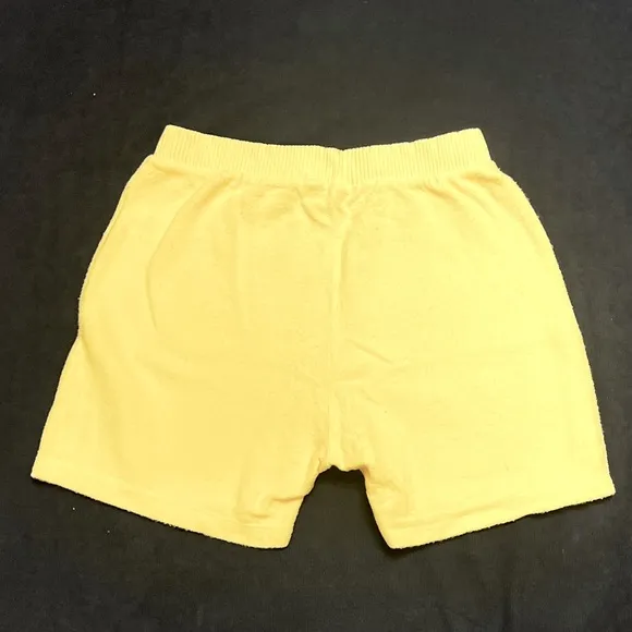 Brand New cozy stretch shorts, beautiful Pastel Yellow. Size XS. Fast shipping