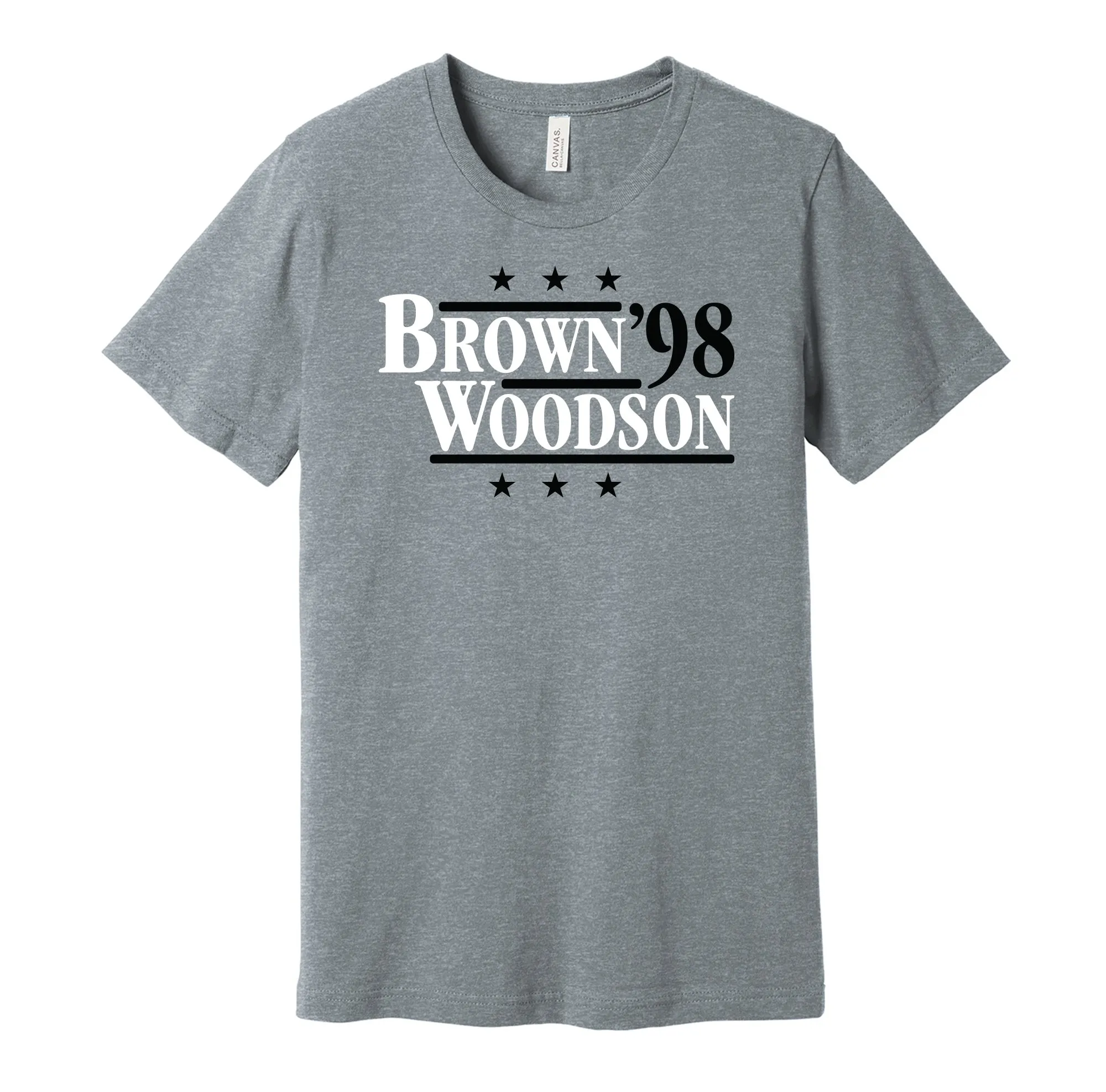 Brown & Woodson '98 - Oakland Legends Political Campaign Parody T-Shirt - Hyper Than Hype Shirts