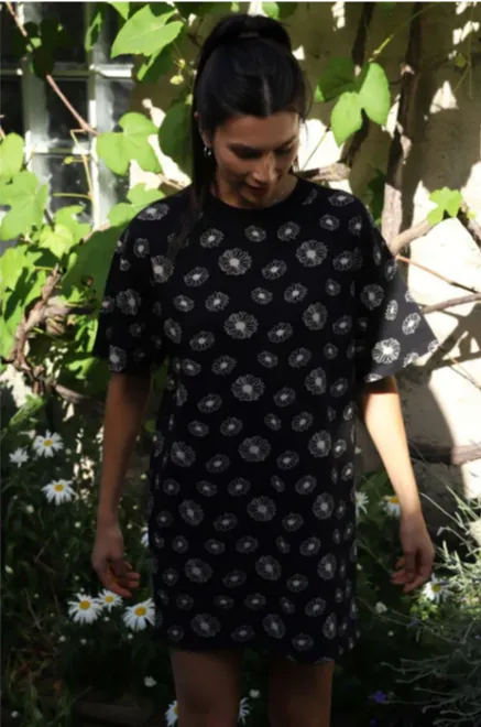 Brunette The Label - Oversized Tee Dress | Black Daisy