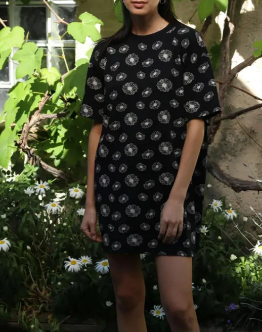 Brunette The Label - Oversized Tee Dress | Black Daisy