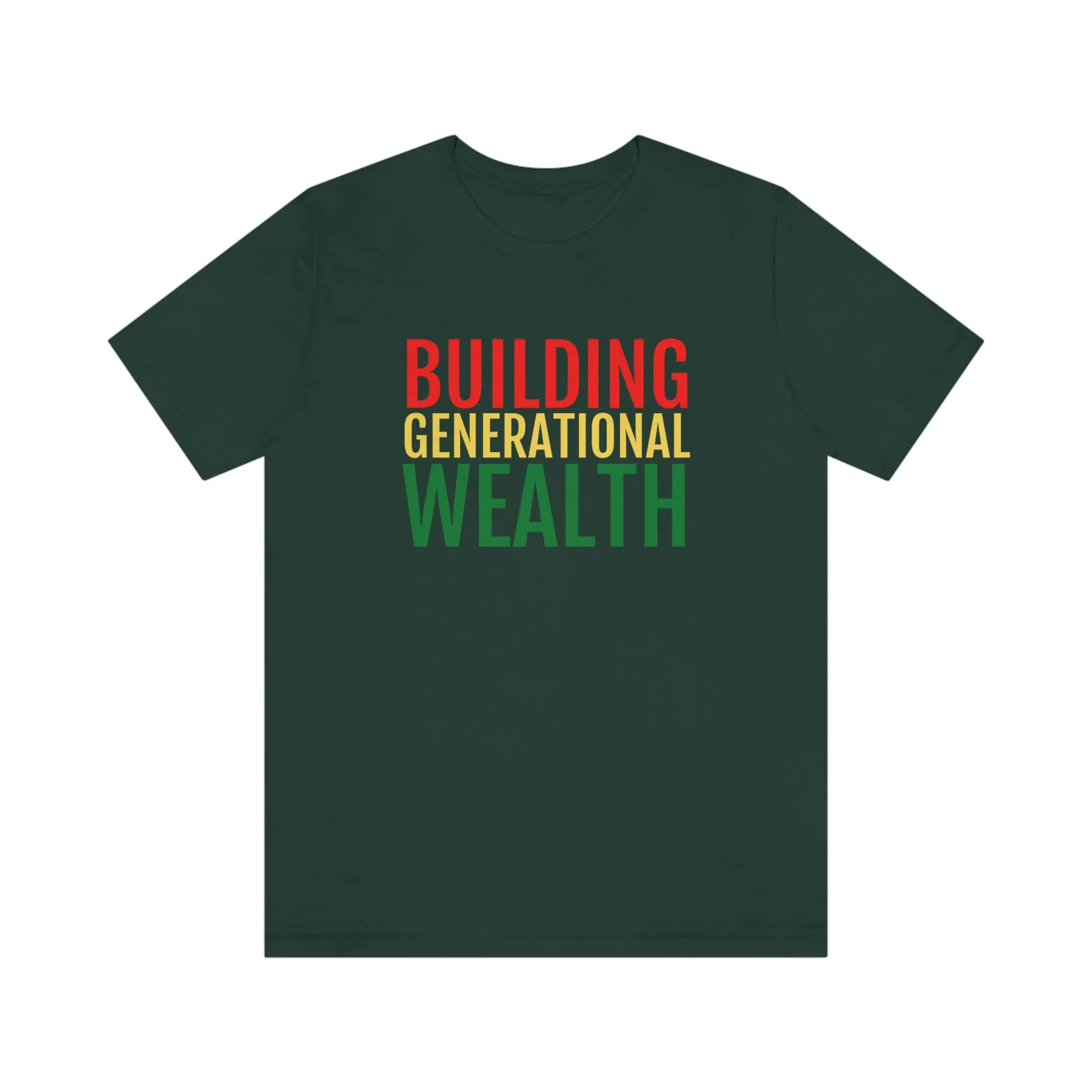 Building Generational Wealth (BHM Edition) - Unisex Jersey Short Sleeve Tee