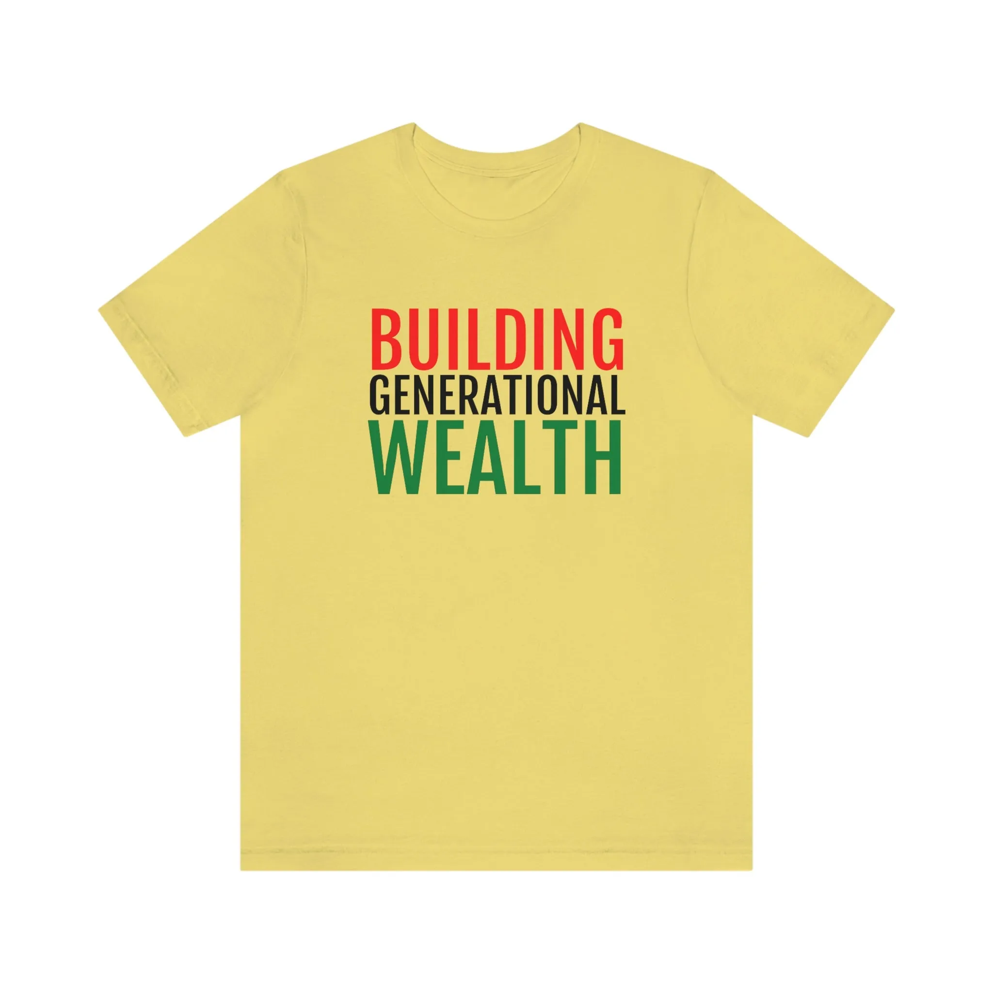 Building Generational Wealth (BHM Edition) - Unisex Jersey Short Sleeve Tee