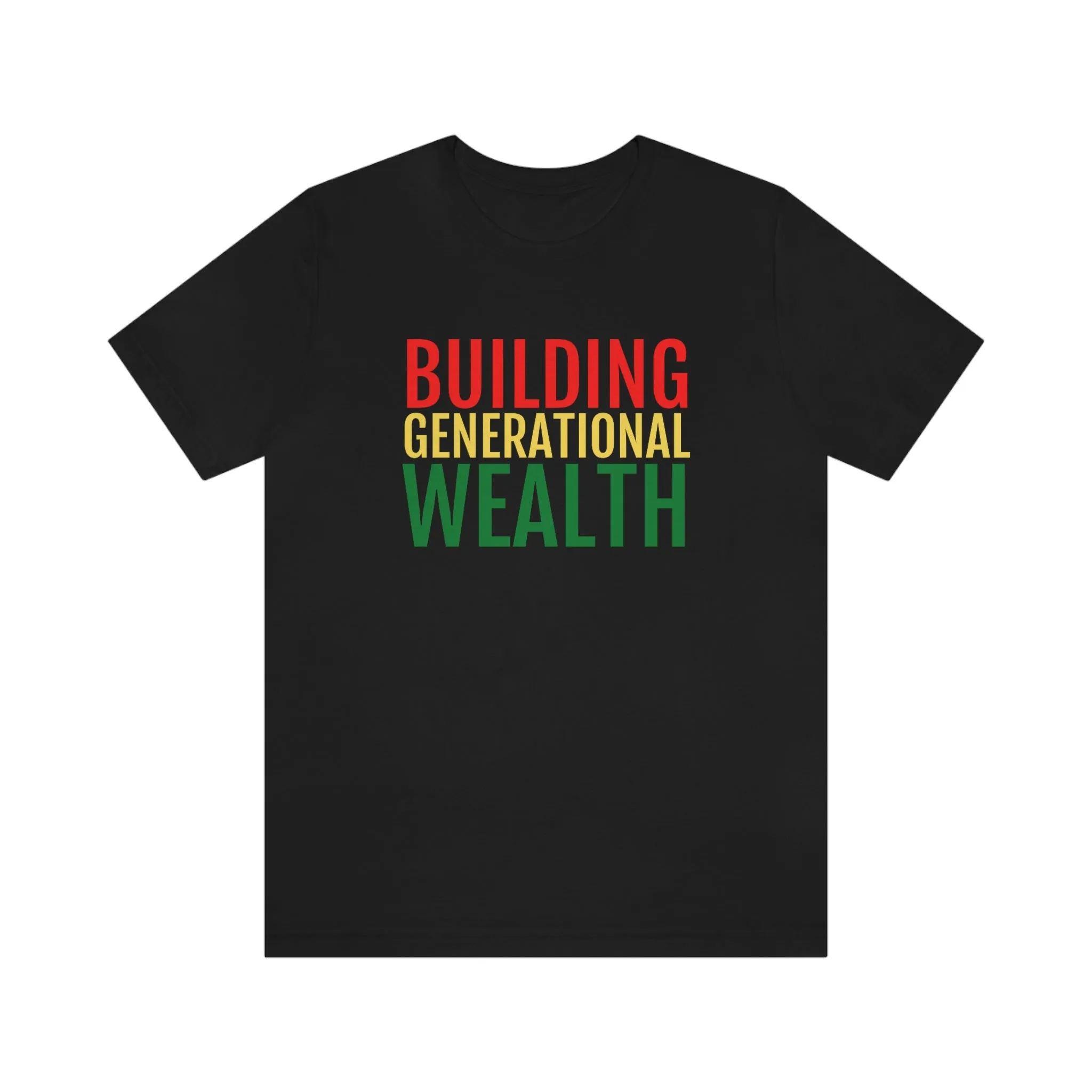 Building Generational Wealth (BHM Edition) - Unisex Jersey Short Sleeve Tee