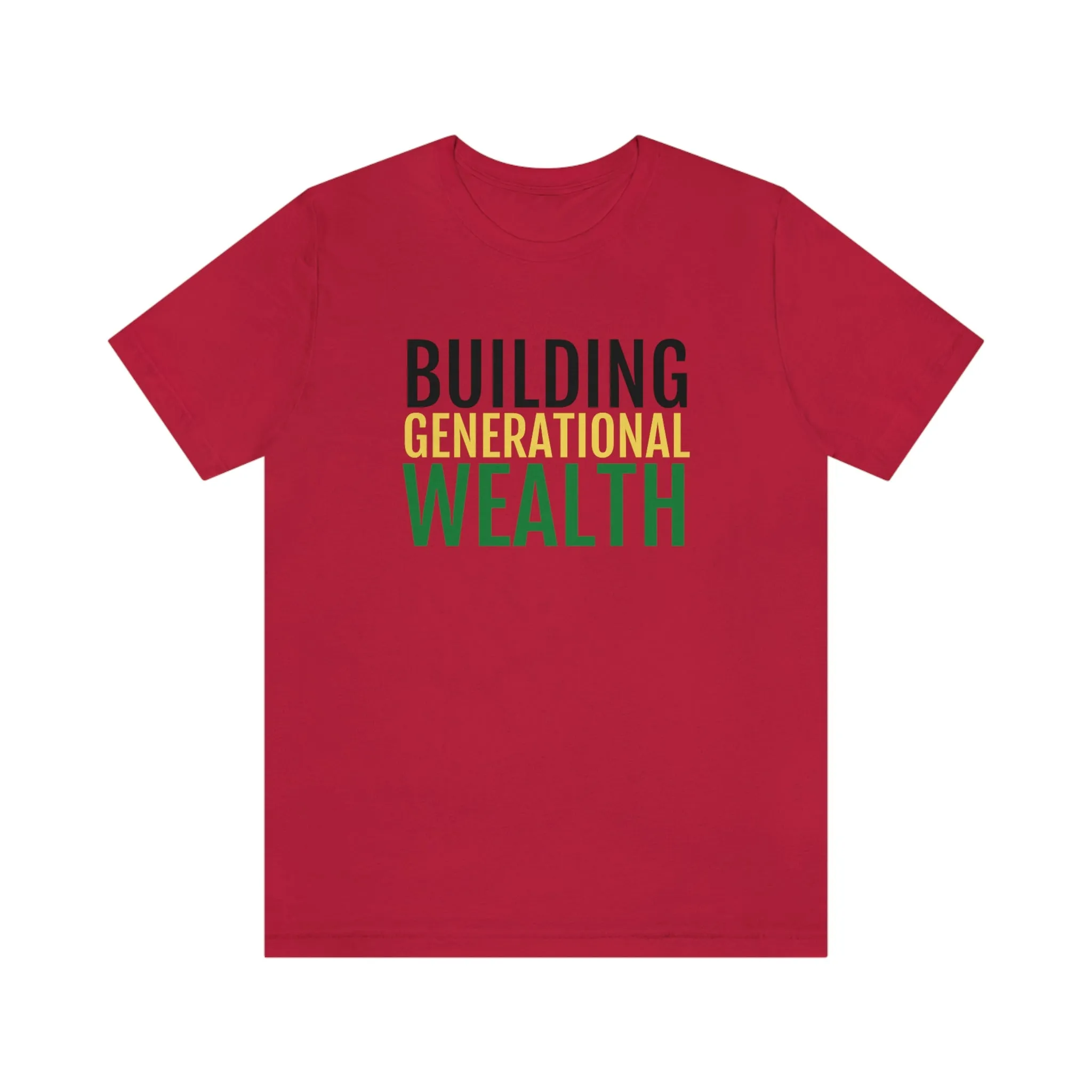 Building Generational Wealth (BHM Edition) - Unisex Jersey Short Sleeve Tee