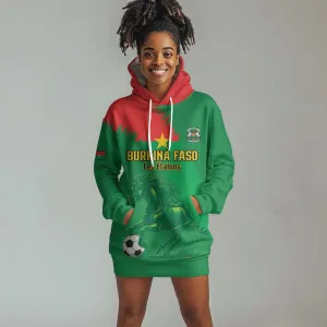 Burkina Faso Football Custom Hoodie Dress Go Stallions LT15