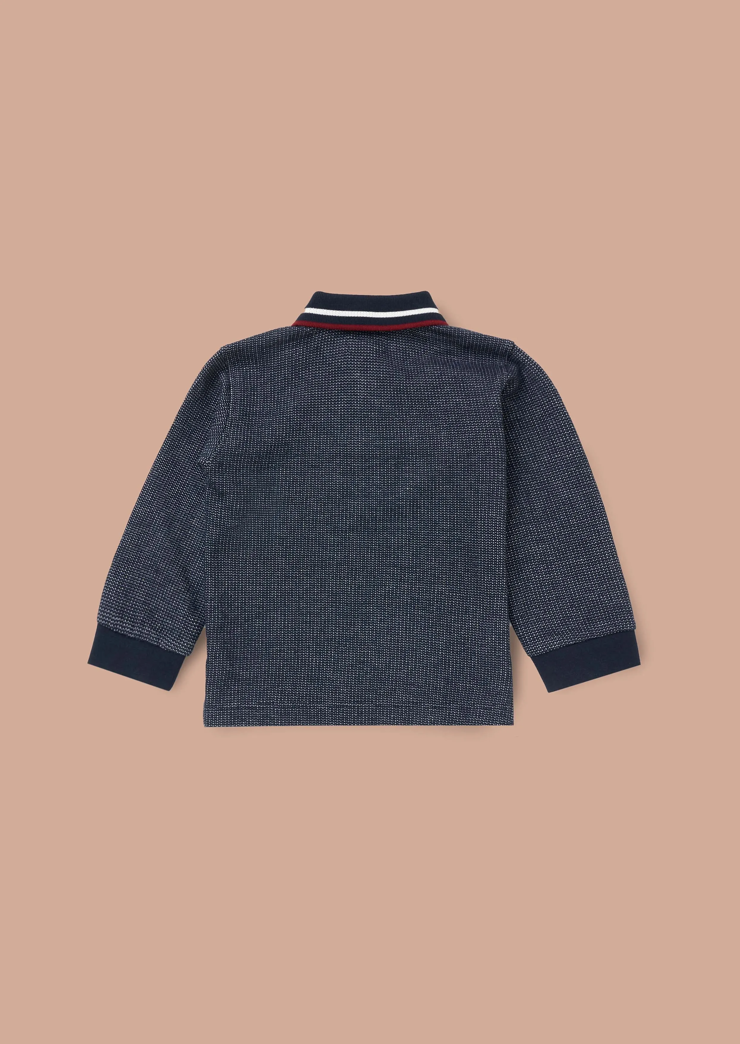 Burty Blue Textured Polo