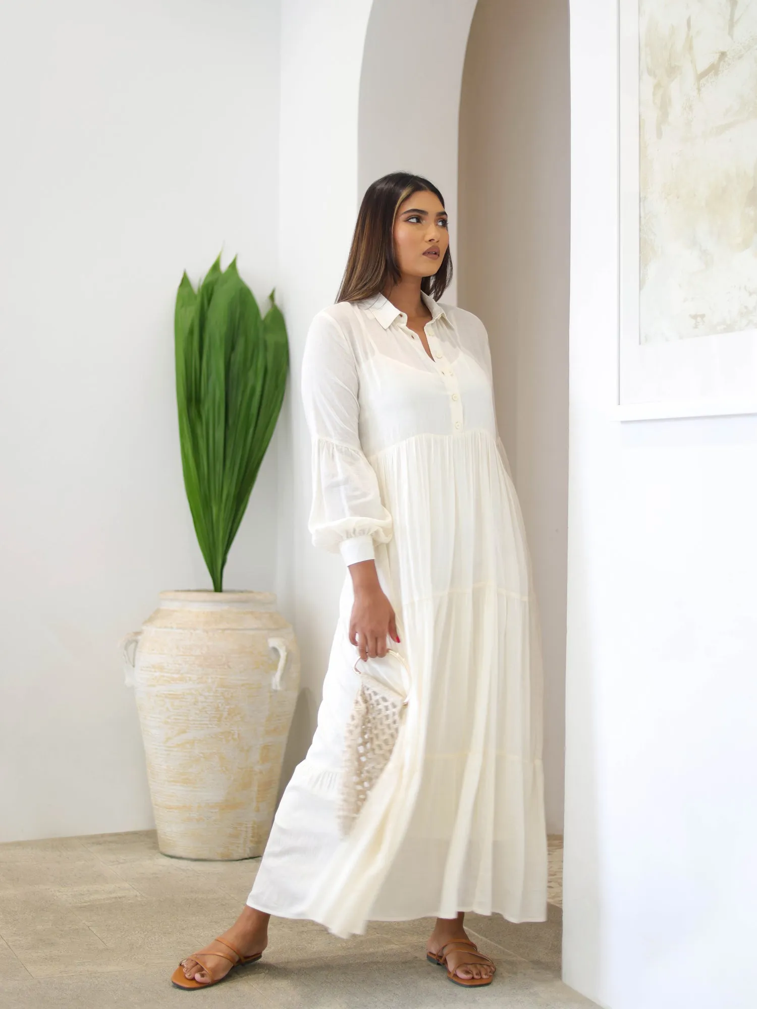 Button Down Maxi Dress