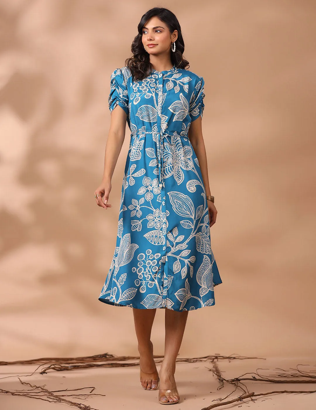 Buy Blue Silk Ethnic Dress For Women Online In India - Zola
