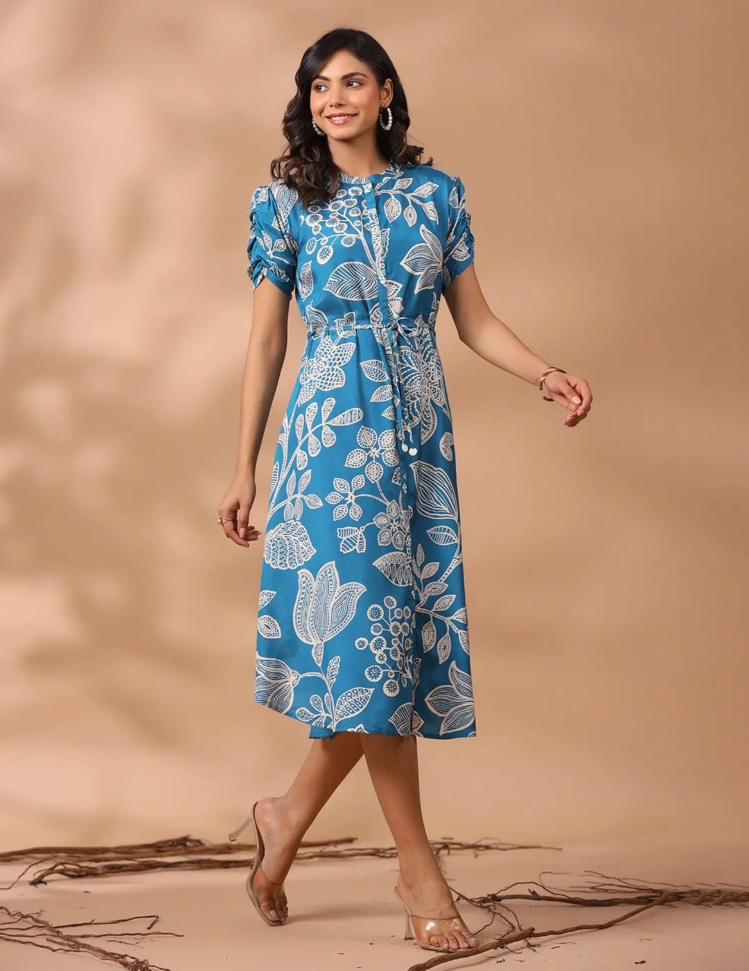 Buy Blue Silk Ethnic Dress For Women Online In India - Zola