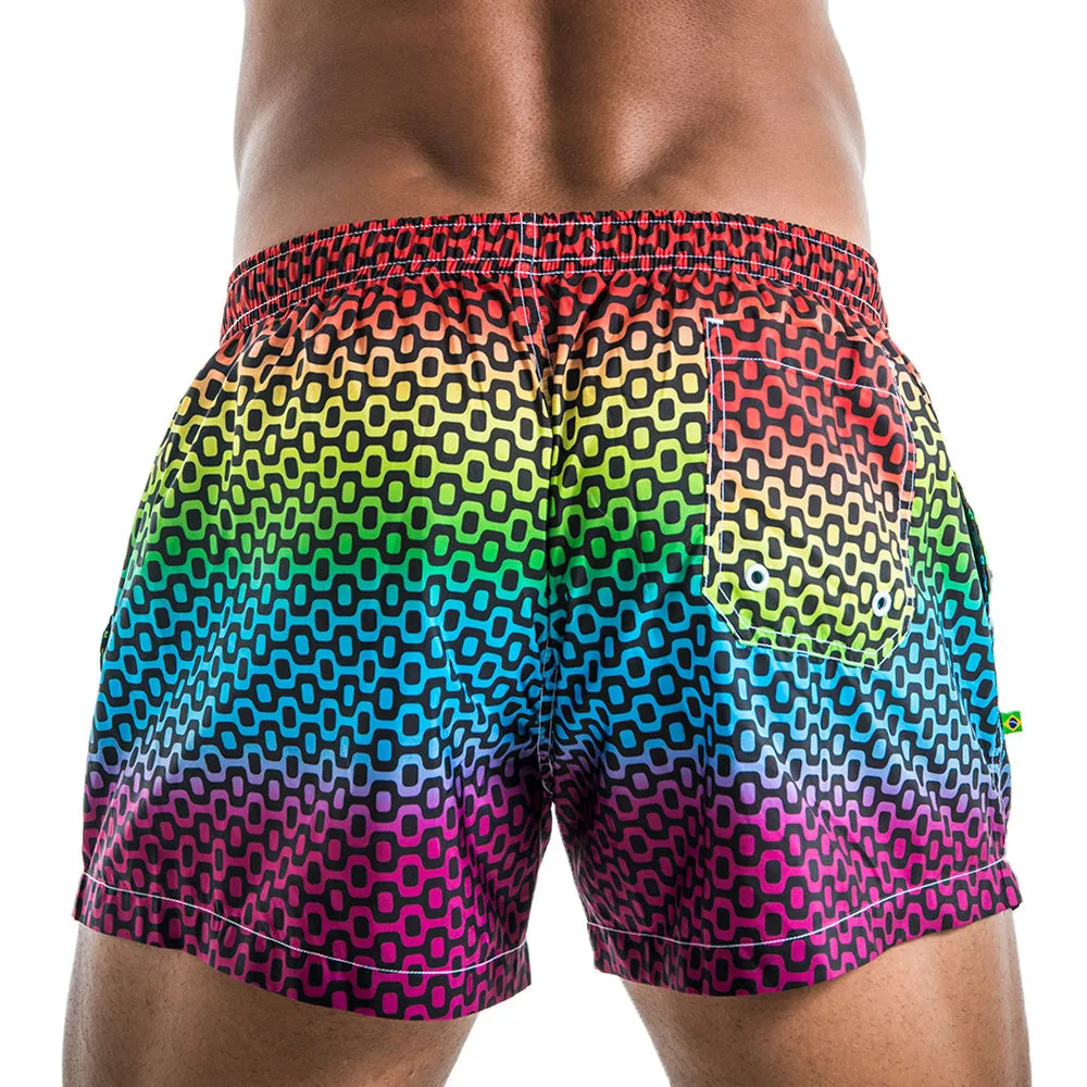 CA-RIO-CA VOLLEY MINI PAVEMENT IPANEMA PRIDE SHORTS - Rainbow Men's Swim Trunks