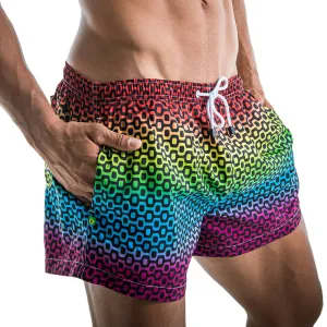 CA-RIO-CA VOLLEY MINI PAVEMENT IPANEMA PRIDE SHORTS - Rainbow Men's Swim Trunks