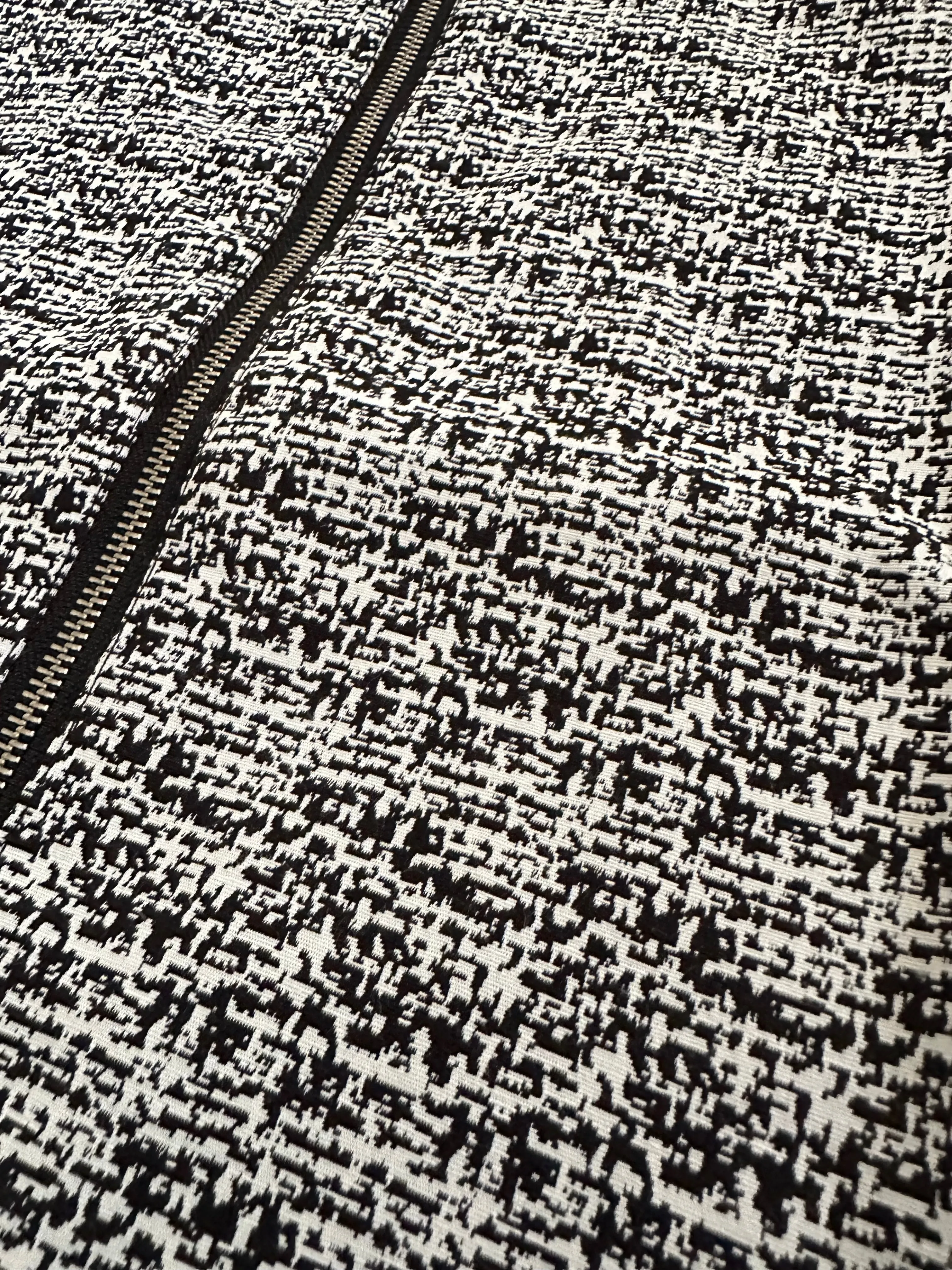 Cai Textured Irish Tweed Zipper Luxe Shirt