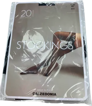 Calzedonia Nero Sheer Spider Stockings T. 3/4 M/L