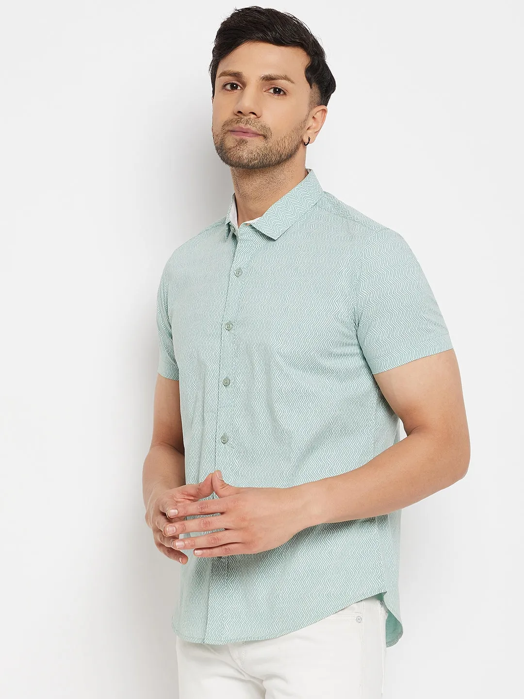 Camla Mintgreen Shirts For Men