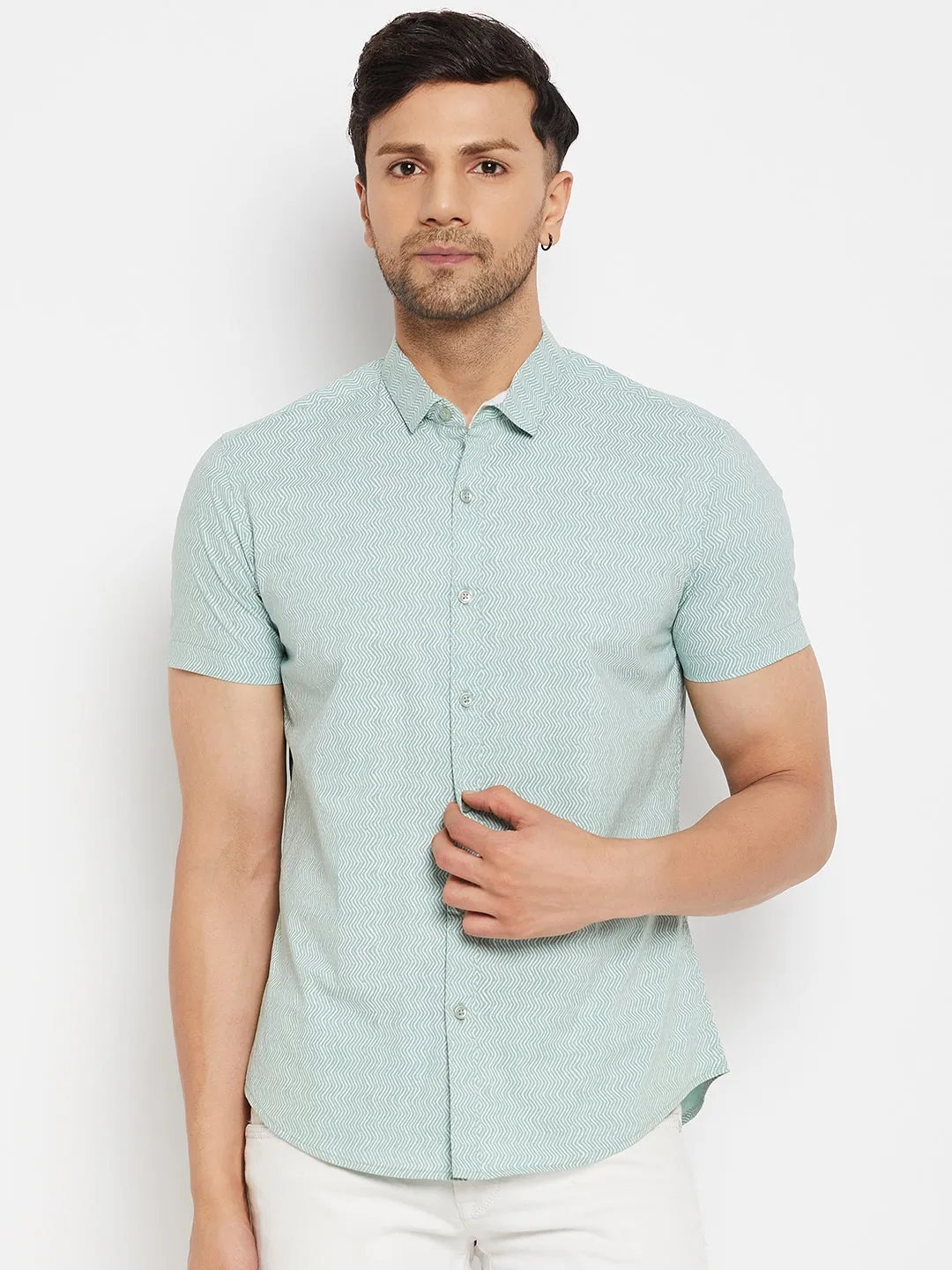 Camla Mintgreen Shirts For Men