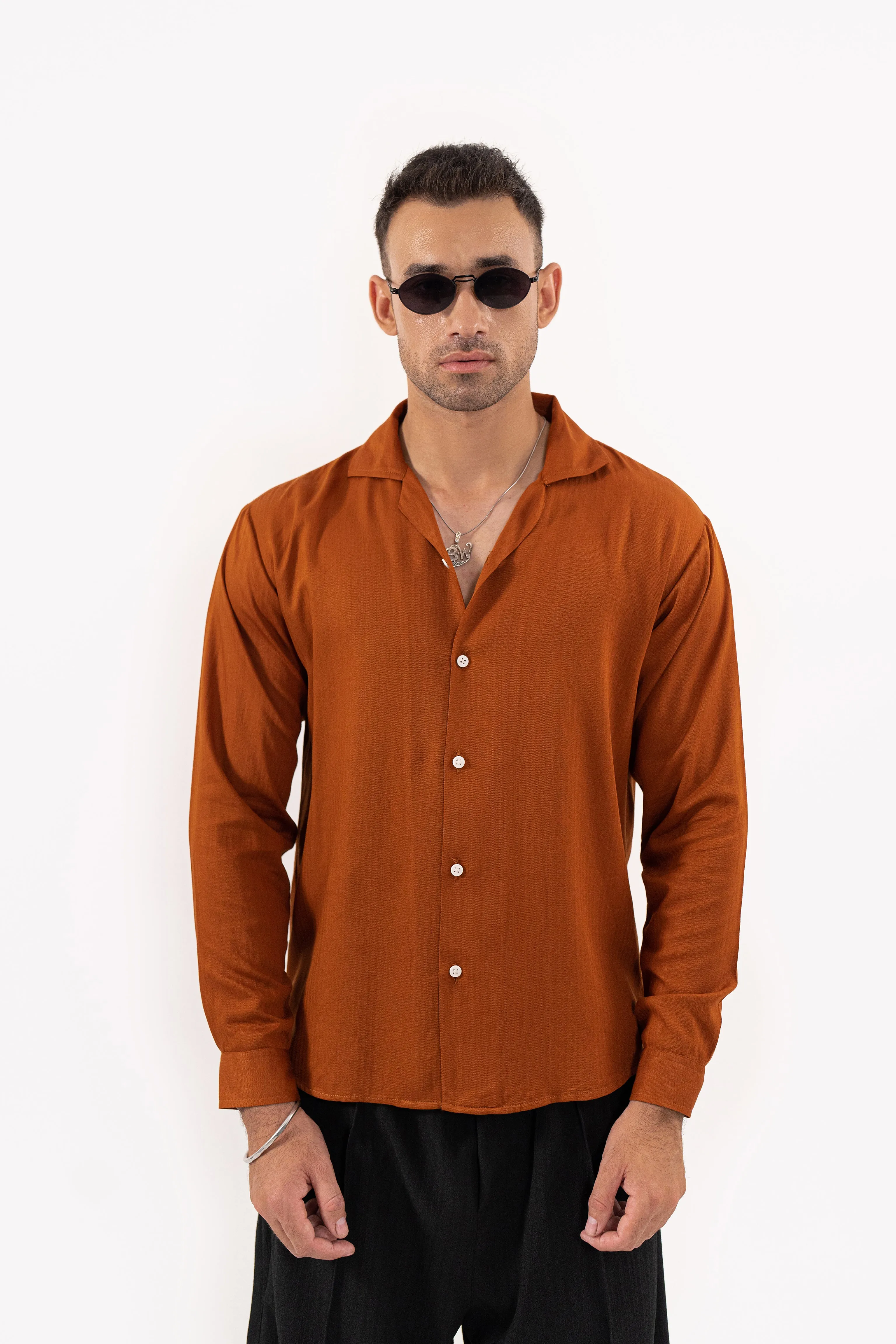 Caramel Textured Shirt