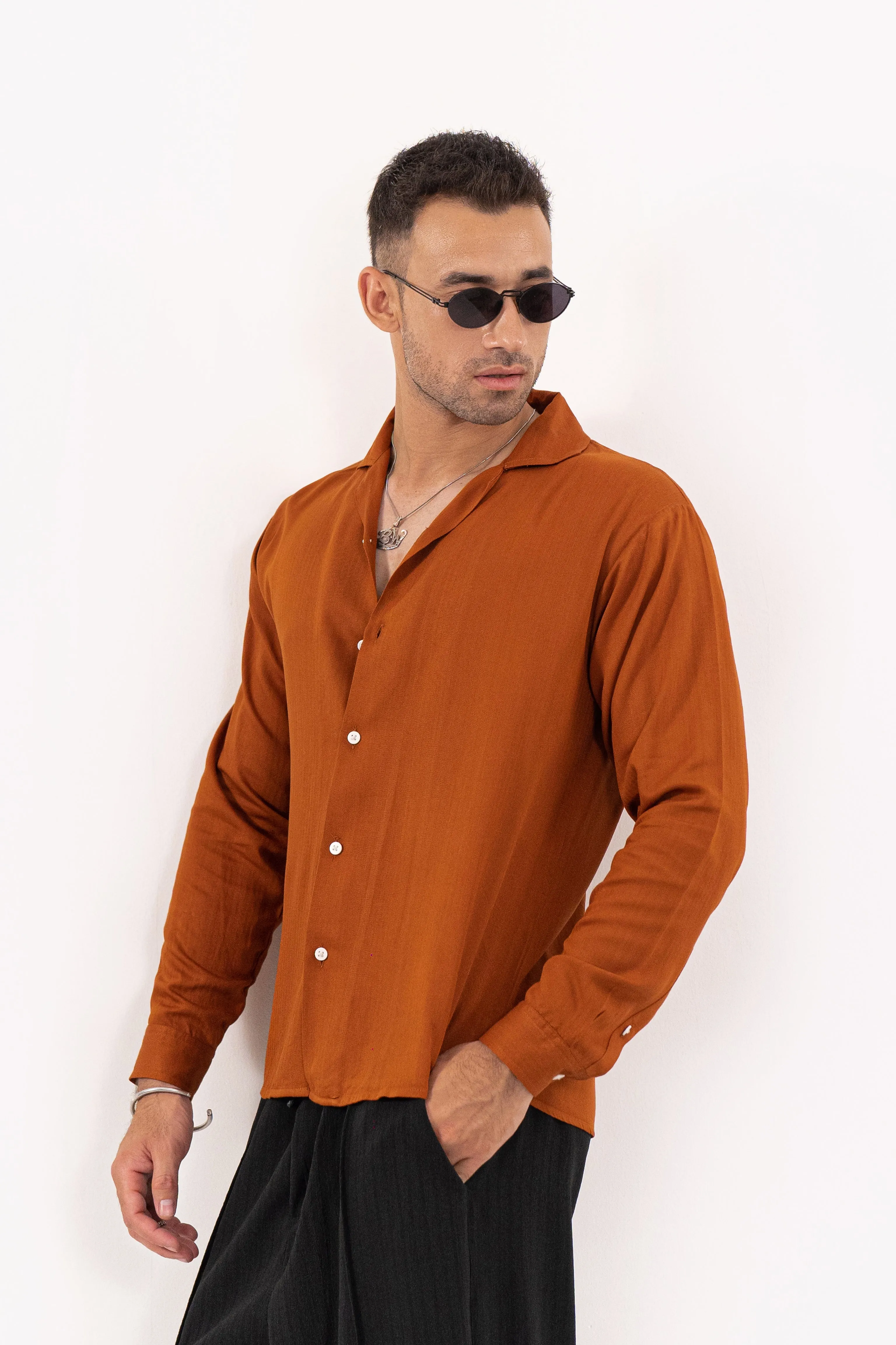 Caramel Textured Shirt