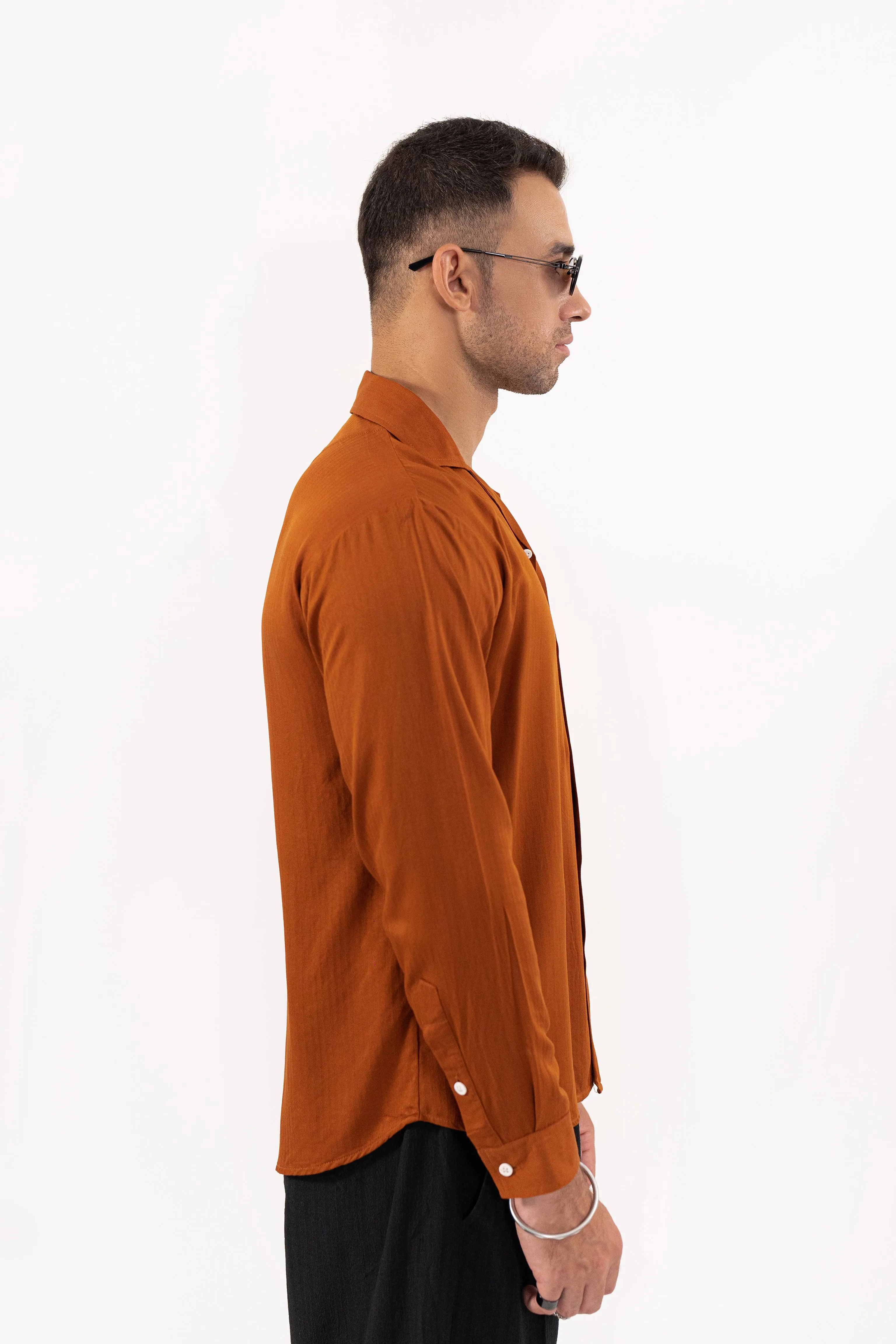 Caramel Textured Shirt