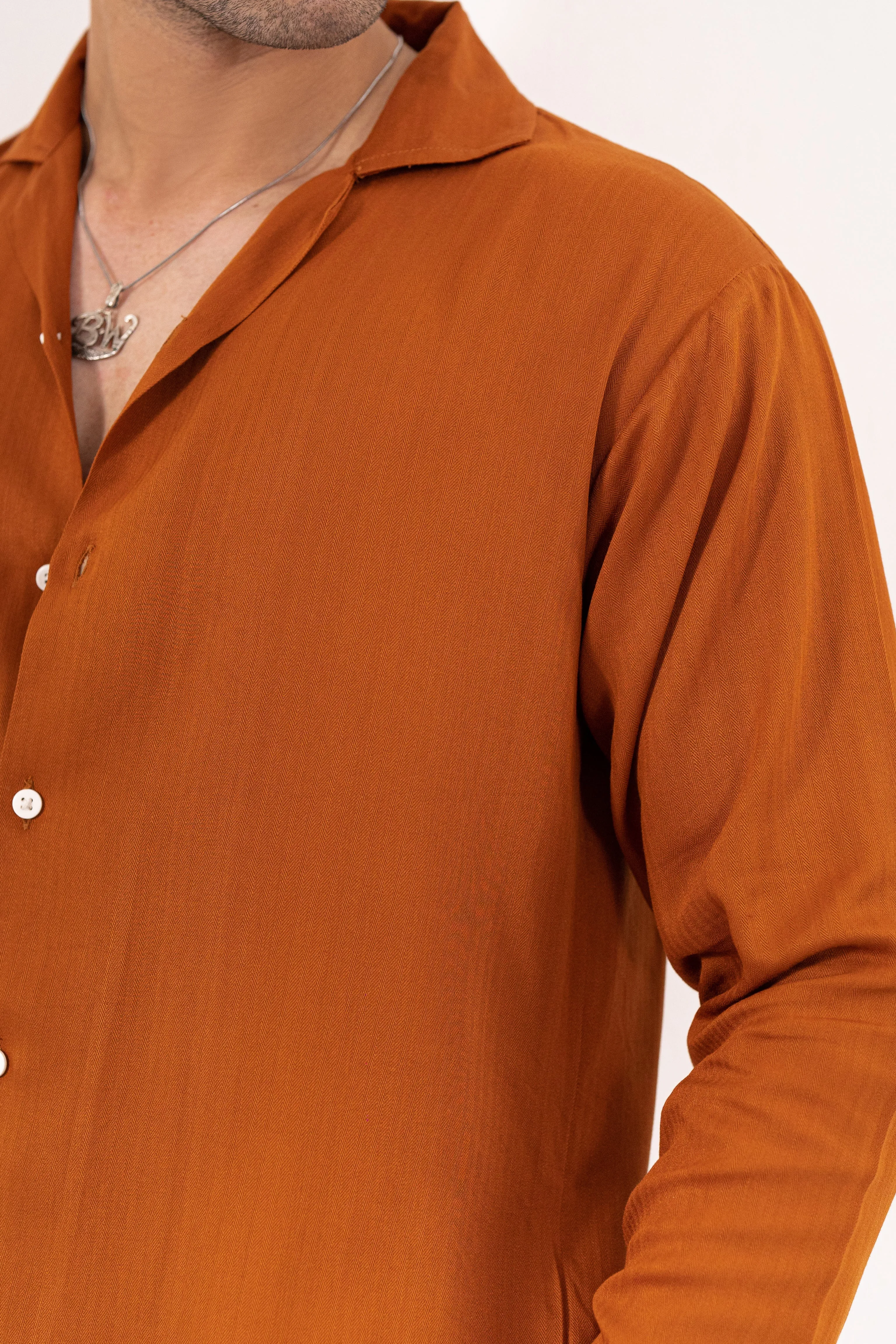 Caramel Textured Shirt