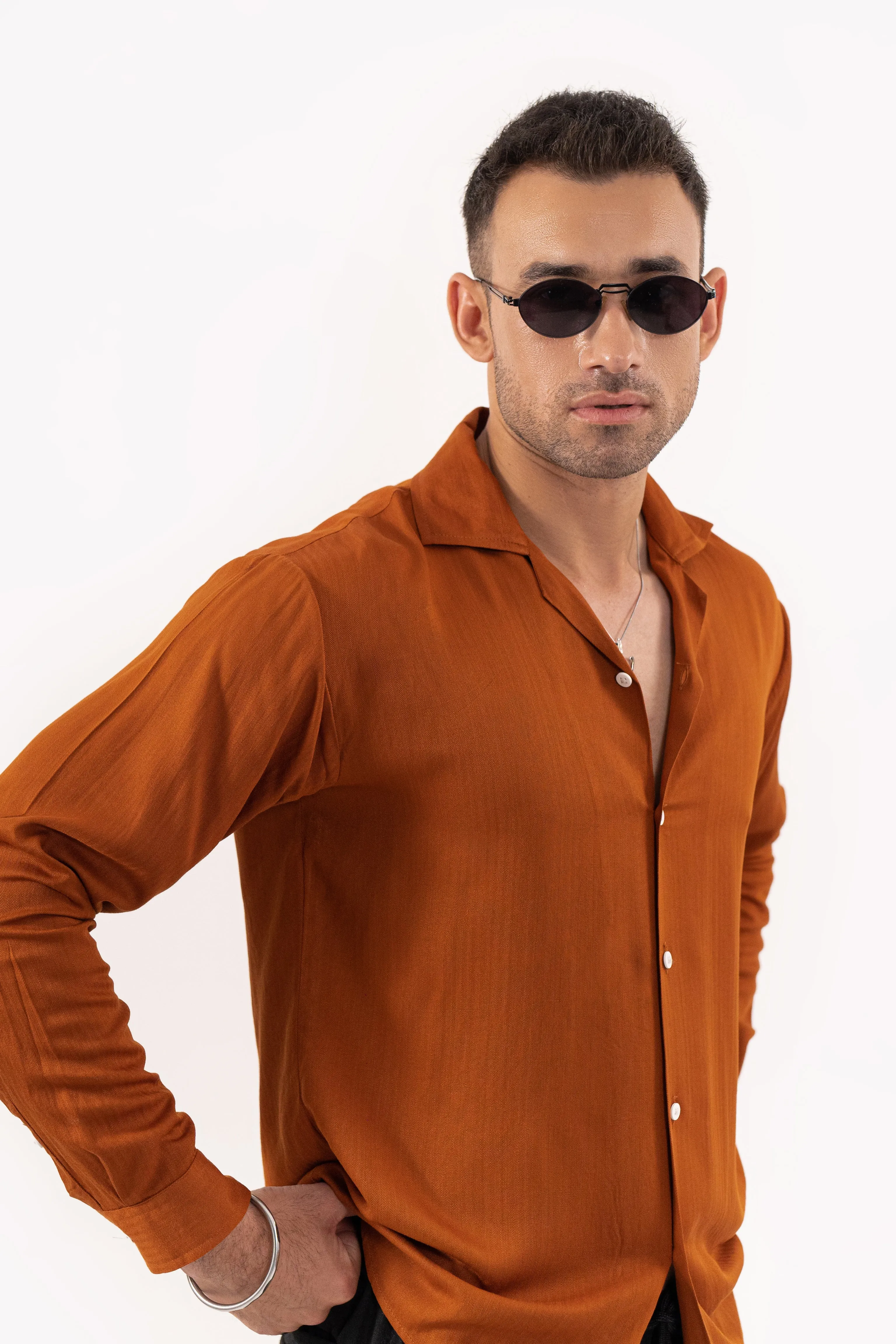 Caramel Textured Shirt